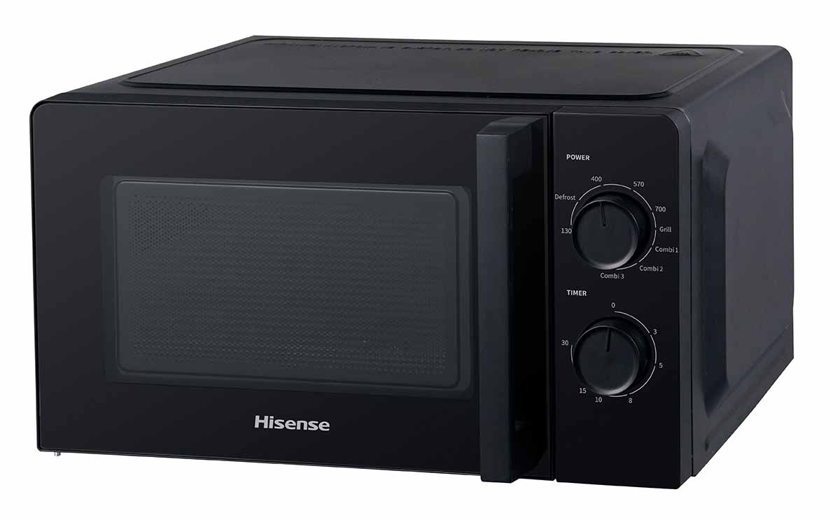 Microondas Hisense H20MOWS1HG - 20L, Grill, 6 niveles potencia,  Temporizador 30 min, Blanco - ElectroCity