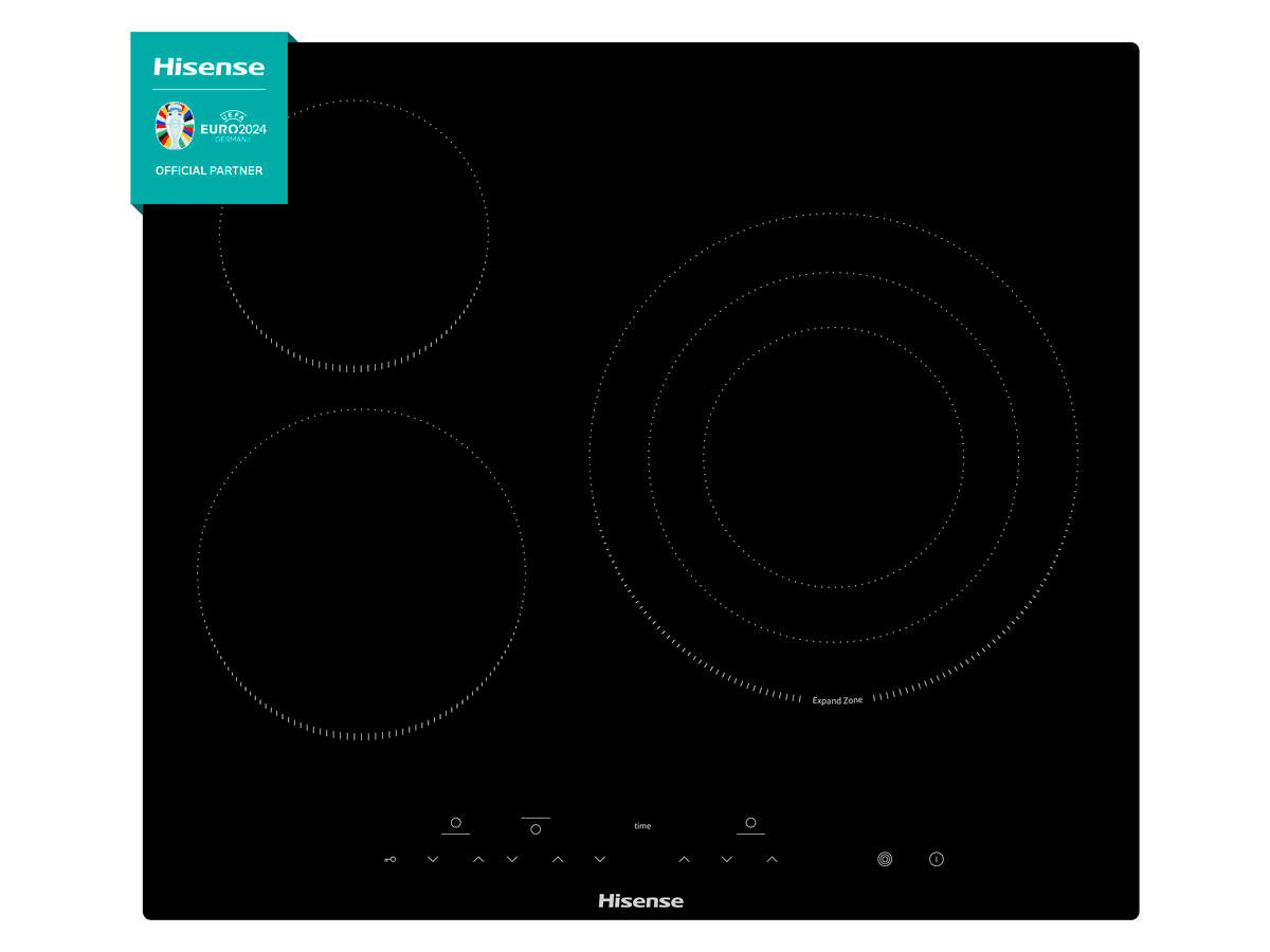Hisense - E6322C – Placa, Vitroceramica, 3 Zonas, Negro, , 