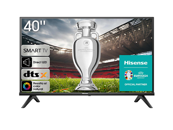 Hisense HD Smart TV 40 A4K, Modo Juego AI, Dolby DTS HD