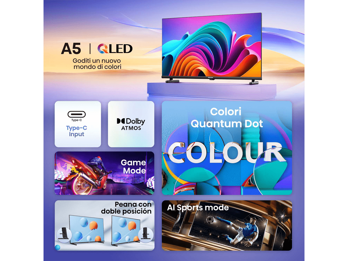 Hisense - QLED TV A5NQ Quantum Dot Colour