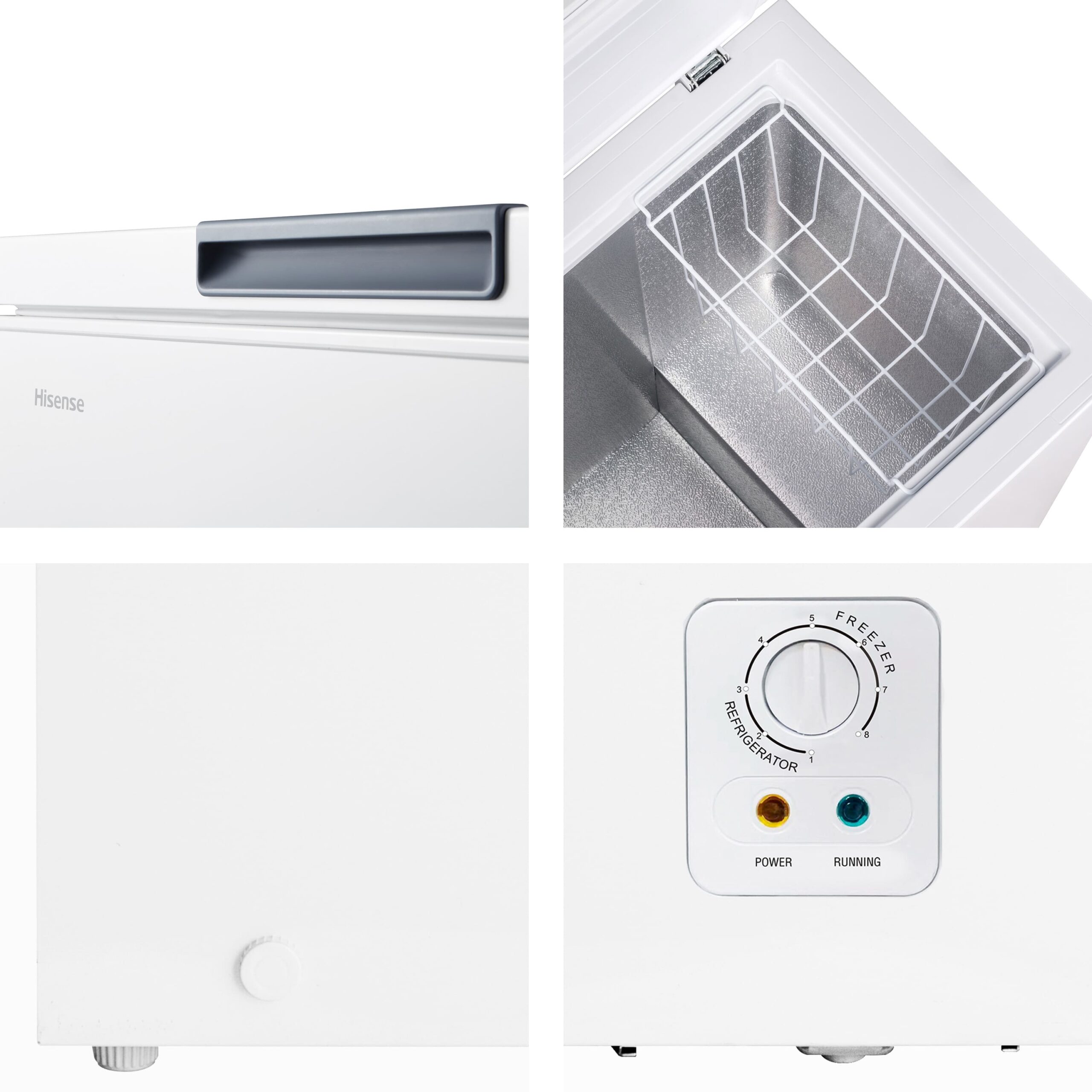 Hisense - FT125D4AWE – Arcón Congelador, Clase E, 95L, Blanco