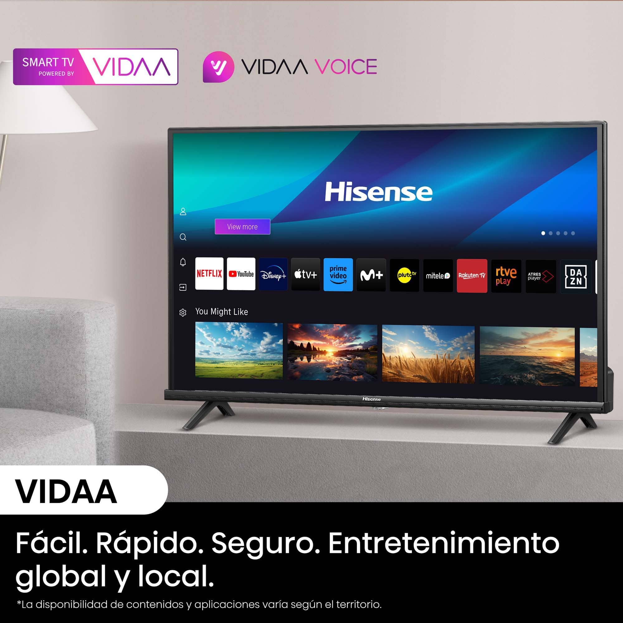 Hisense - Smart TV HD A4N, TV con Modo Juego