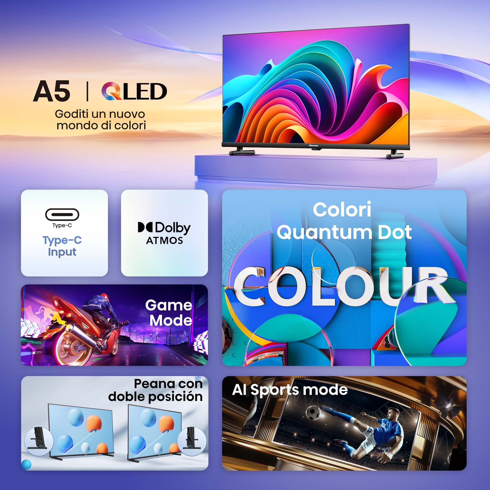 Hisense - QLED TV A5NQ Quantum Dot Colour