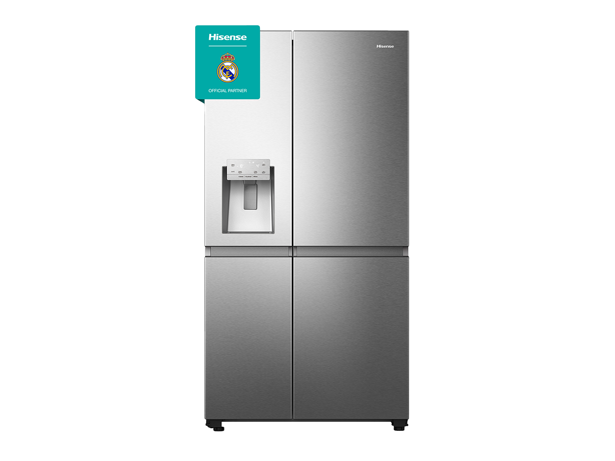 Hisense - RS818N4TIC – Frigorífico Americano Side By Side, Clase C, 632L, Inox, , 