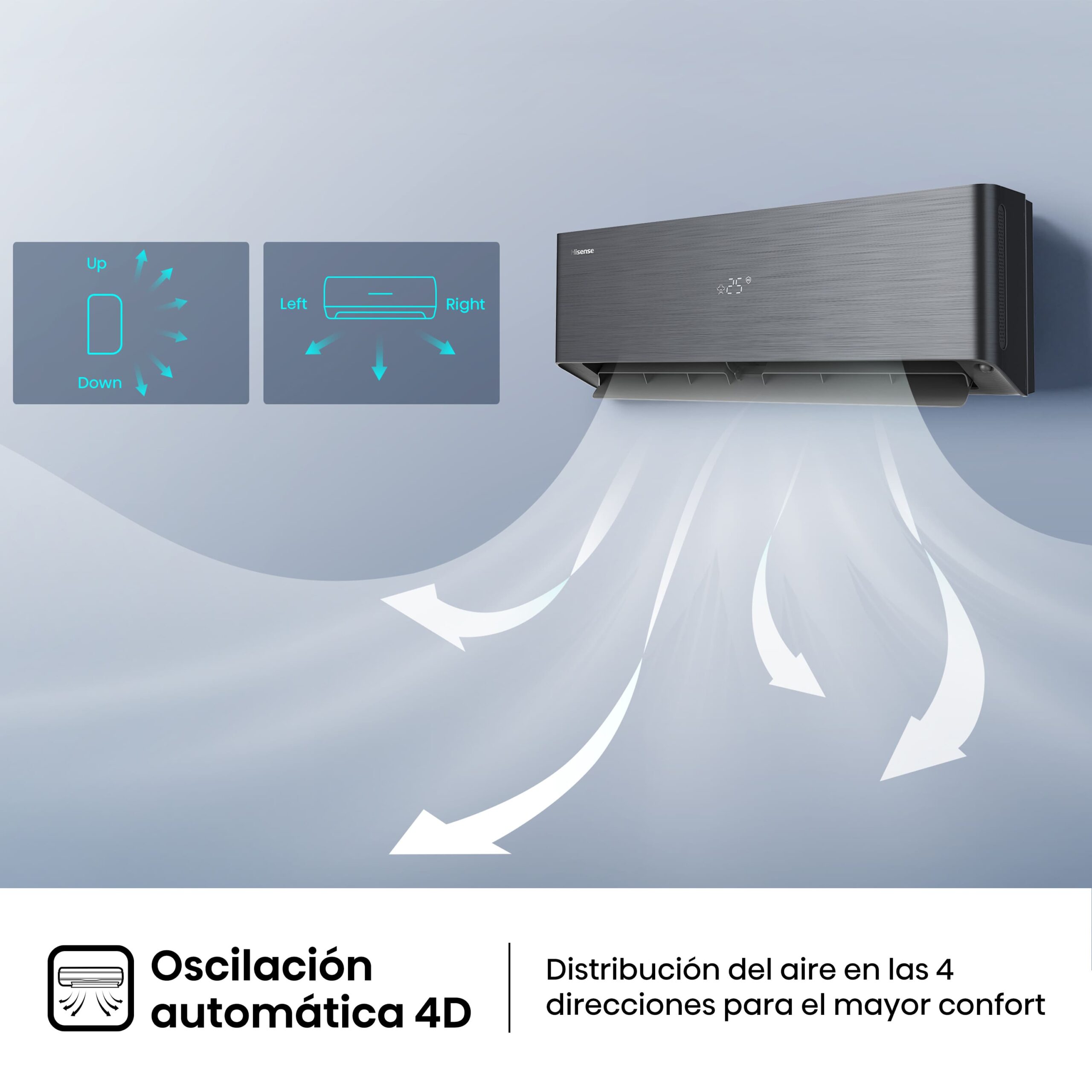 Hisense - Aire acondicionado Energy Pro X QH25XV0B