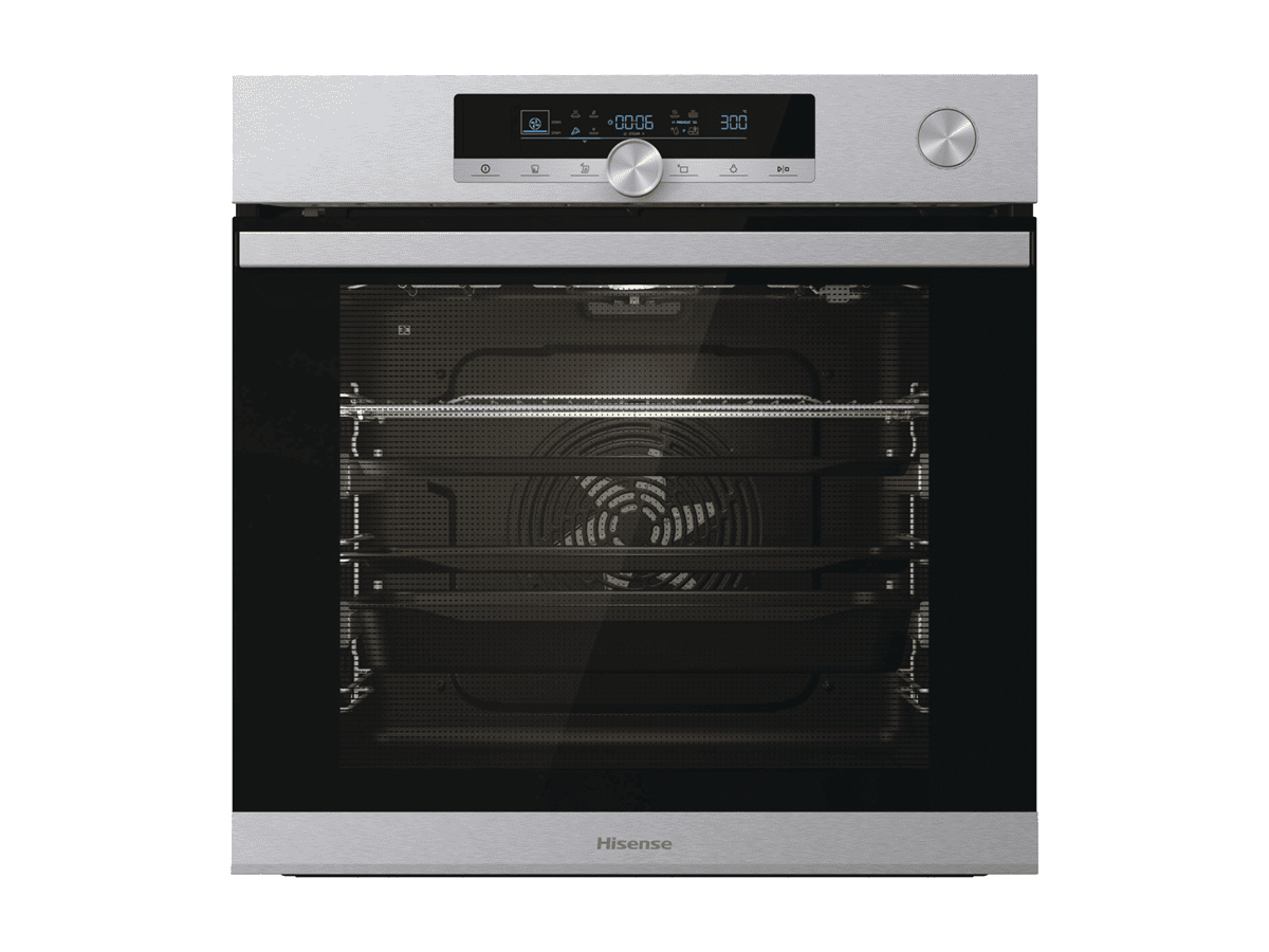 Hisense - BSA66334PX – Horno Pirolítico, Cocción Vapor Con Depósito, Clase A+, 77L, Inox, , 