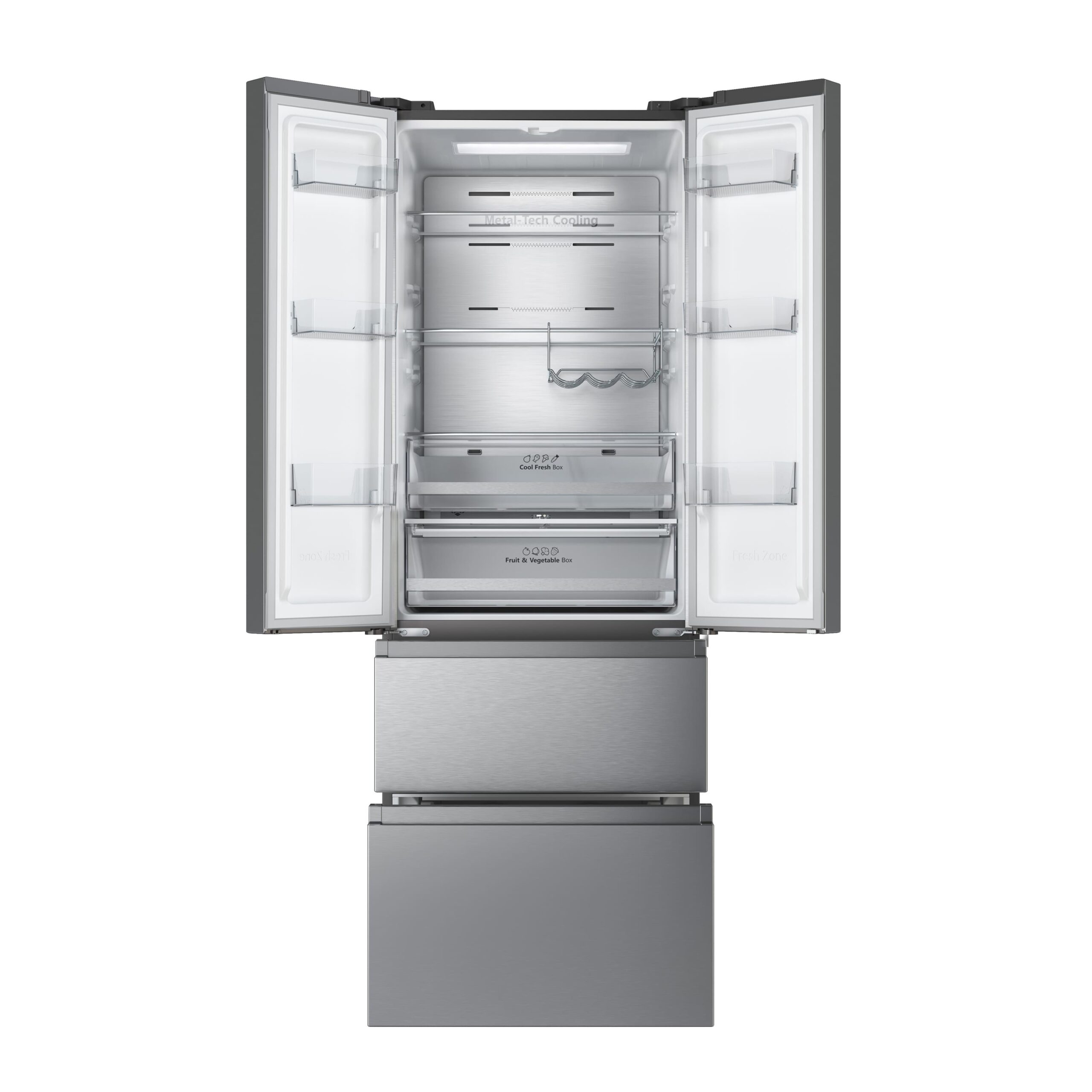 Hisense - RF632N4AIC1 – Frigorífico Combi Cajón Frances, Clase C , Capacidad 485L, Color Inox