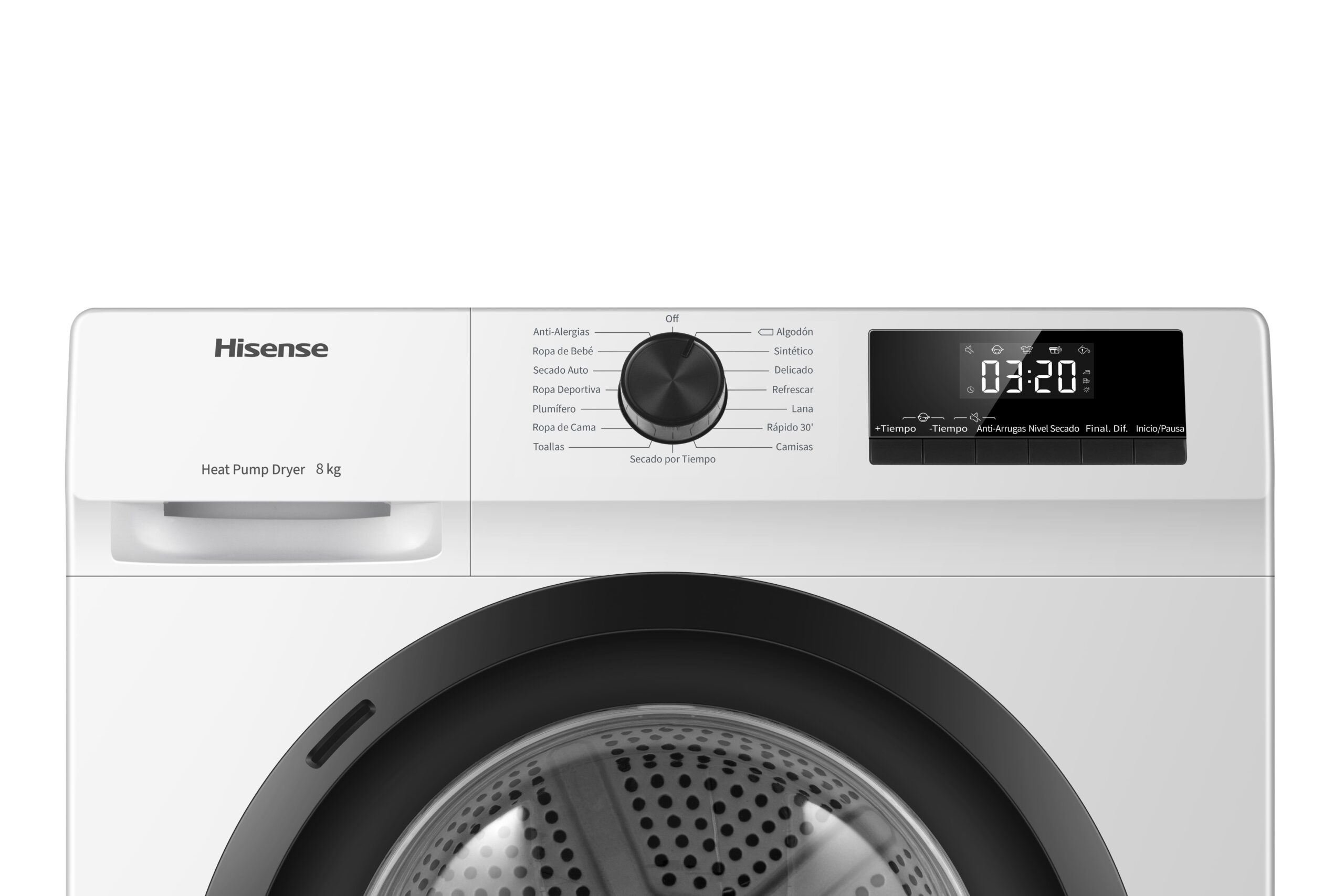 Hisense - DHQE800BW2 – Secadora, Clase A++, Capacidad 8 Kg, Color Blanco