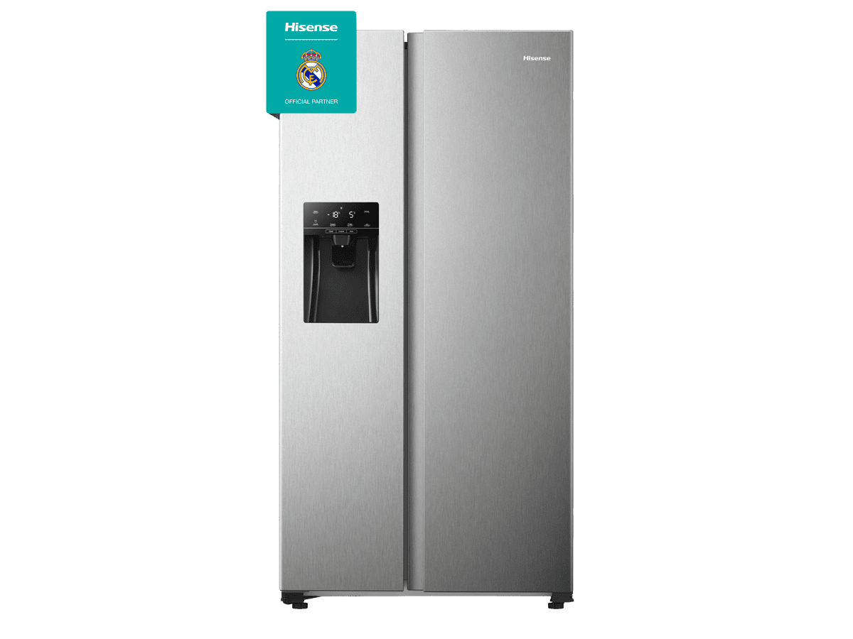 Hisense - RS650N4AC2 – Frigorífico Americano Side By Side, Clase E, 499L, Inox, , 