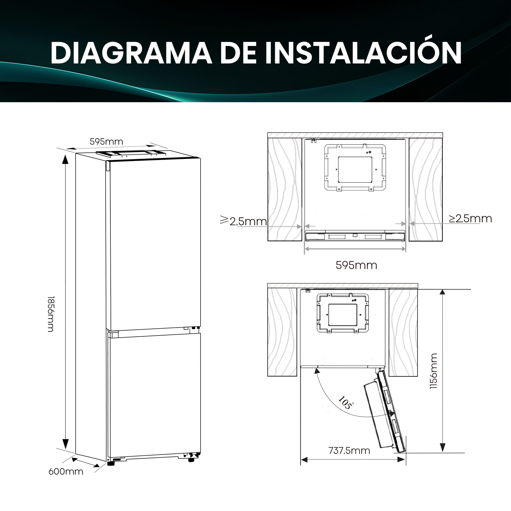 Hisense - RB3K330SAIC – Frigorífico Combi 2 Puertas, Clase C, Capacidad 330L, Color Inox