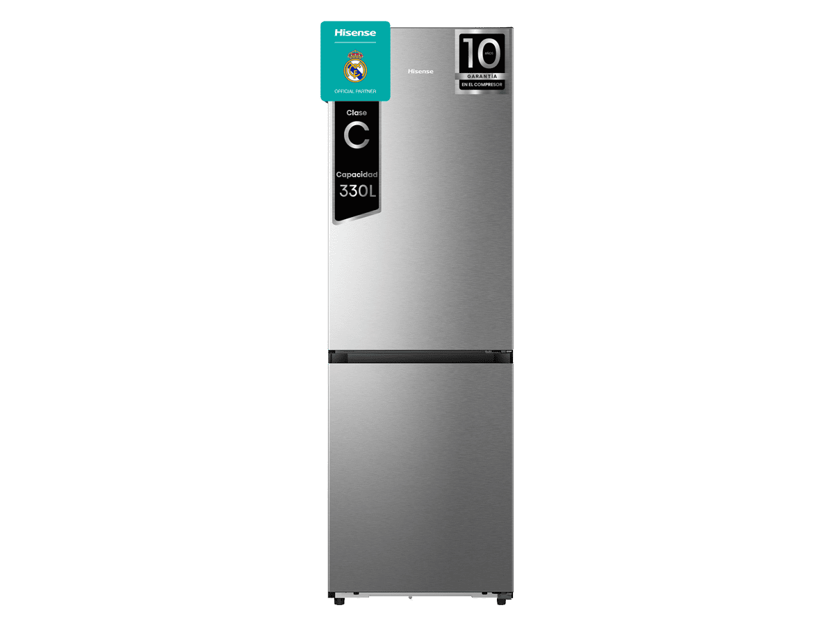 RB3K330SAIC - Frigorífico Combi 2 Puertas, Clase C, Capacidad 330L, Color Inox