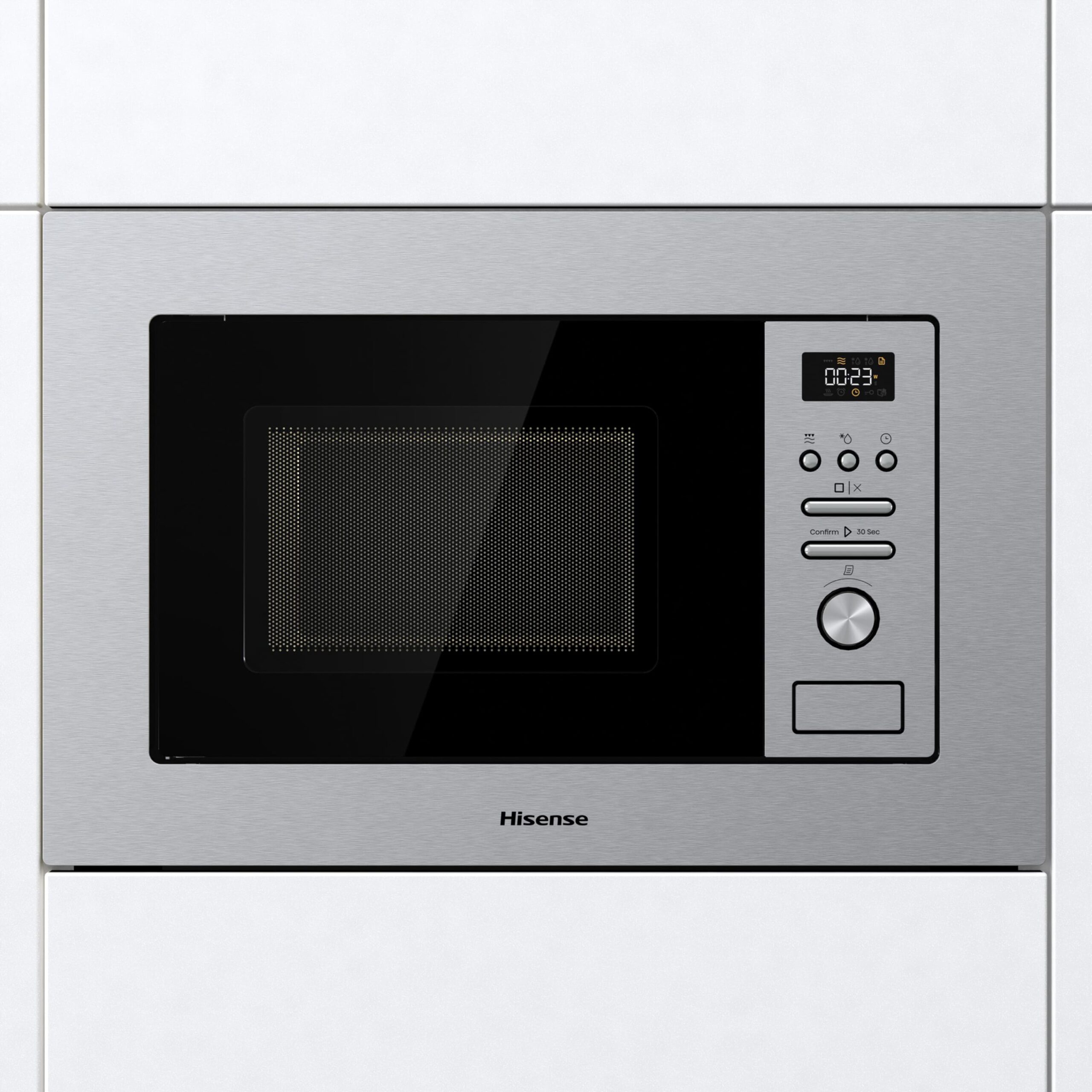 Hisense - BIM320G41X – Microondas Integrable, Capacidad 20L, Color Inox