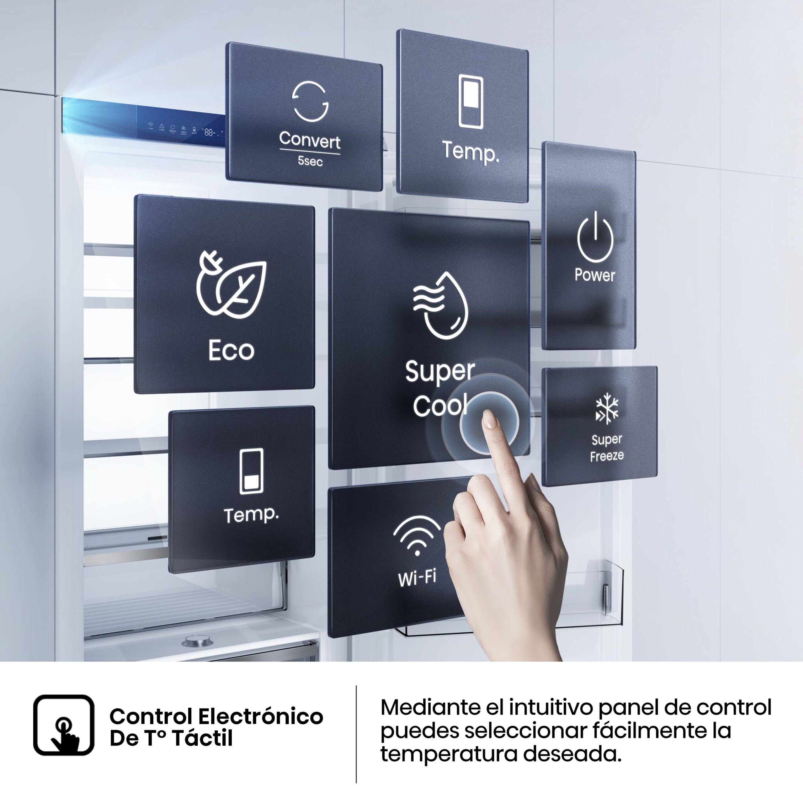 Hisense - RB3B280SAWE – Frigorífico Combi Integración Puerta Fija, Clase E , 284L, Blanco