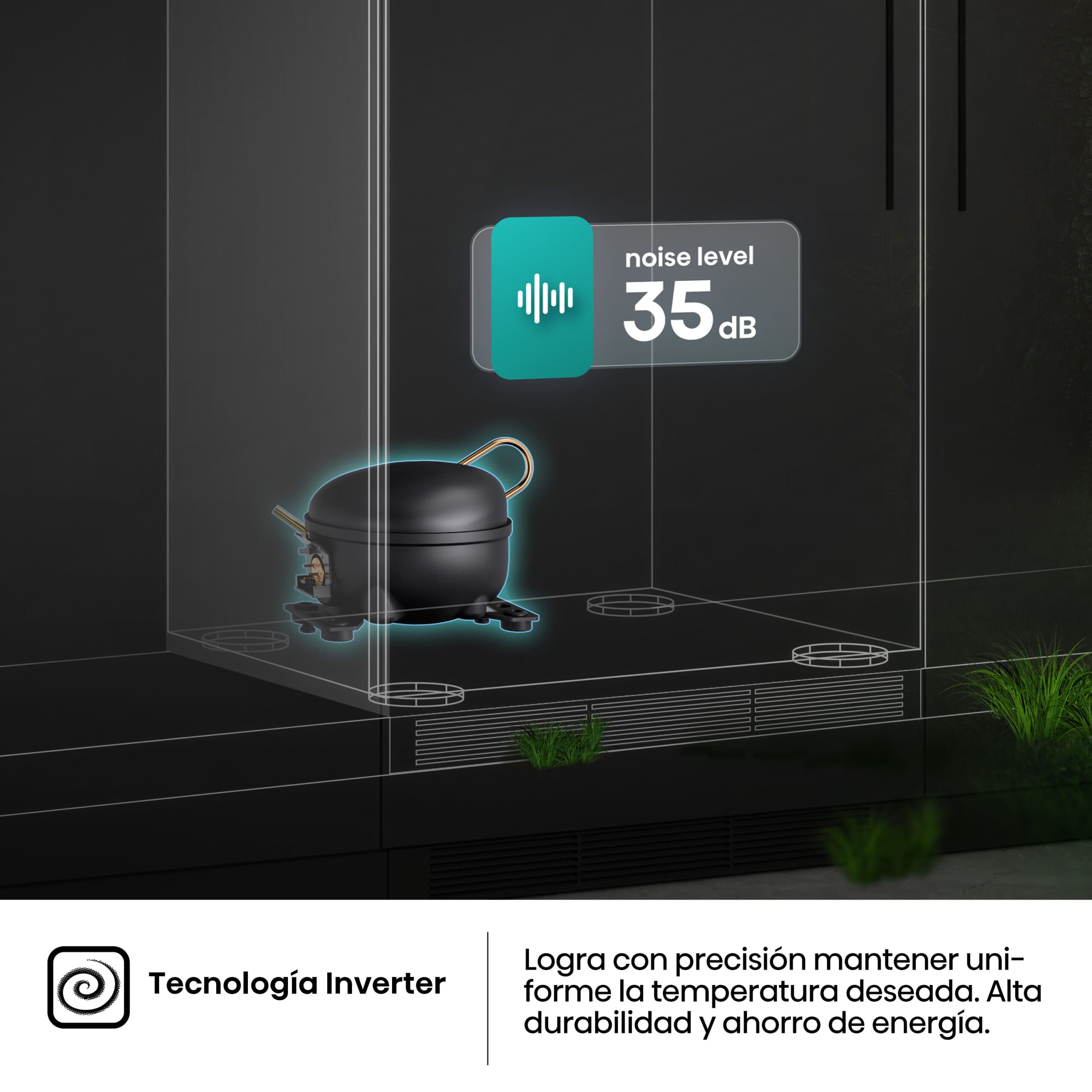 Hisense - RB3B280SAWE – Frigorífico Combi Integración Puerta Fija, Clase E , 284L, Blanco