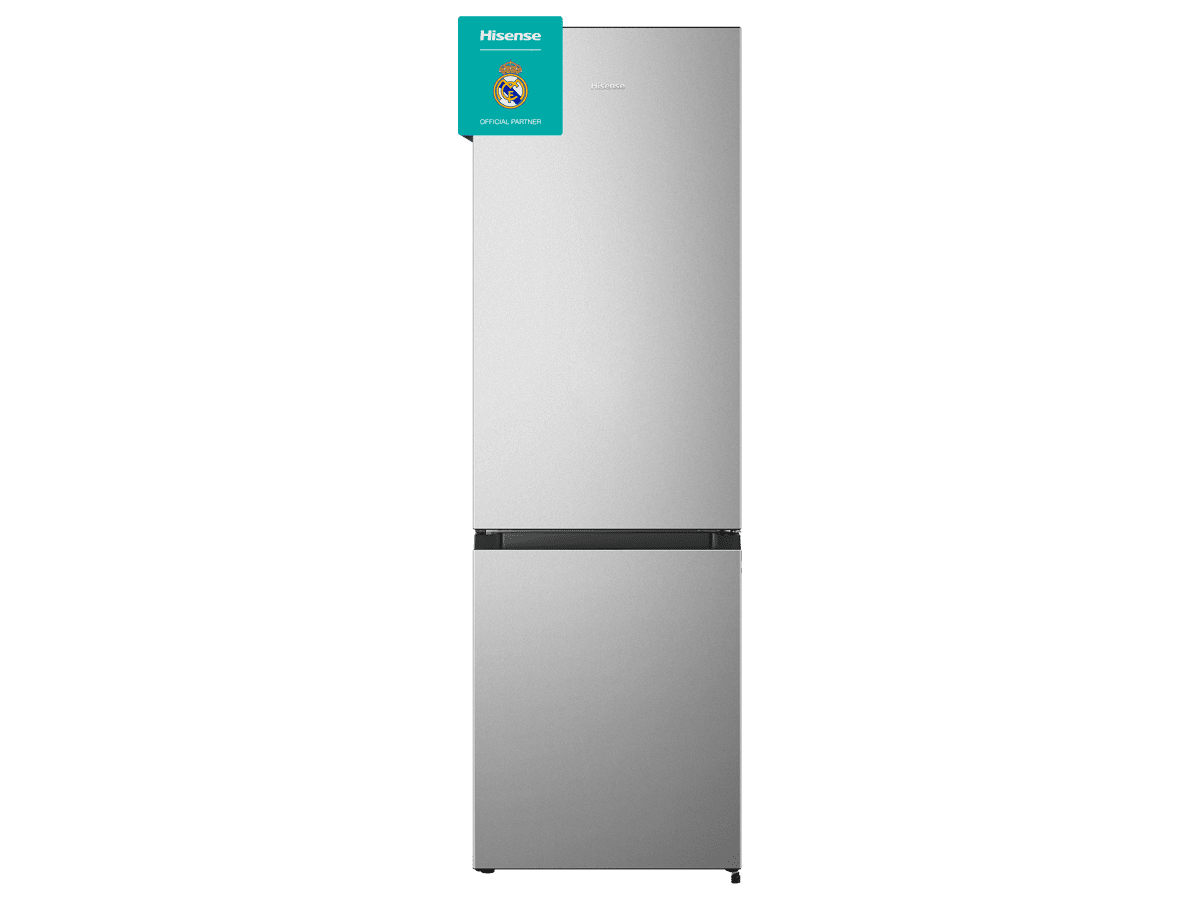 Hisense - RB343D4CDE – Frigorífico Combi 2 Puertas, Clase E , Capacidad 269L, Color Inox, , 