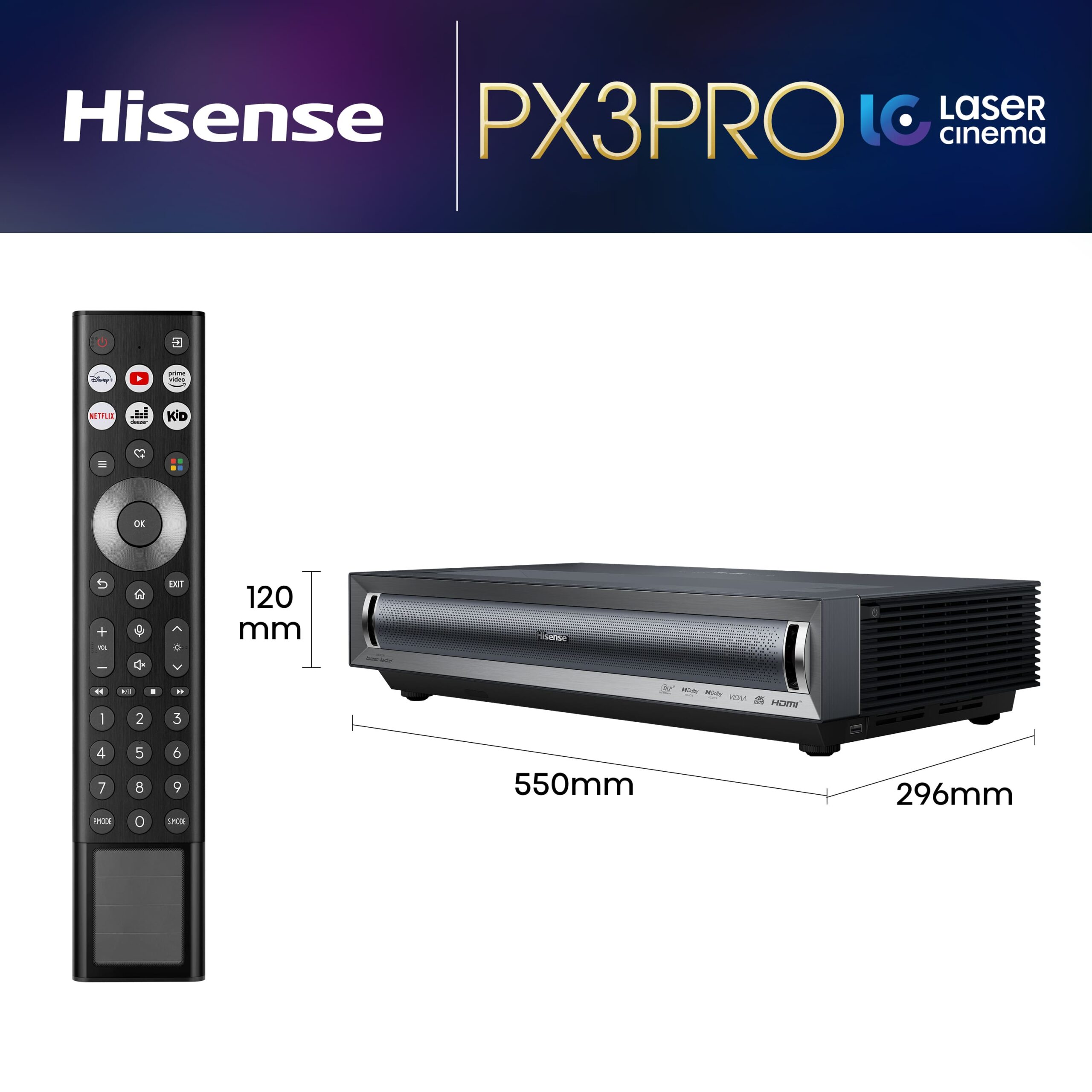 Hisense - Láser cinema PX3-PRO