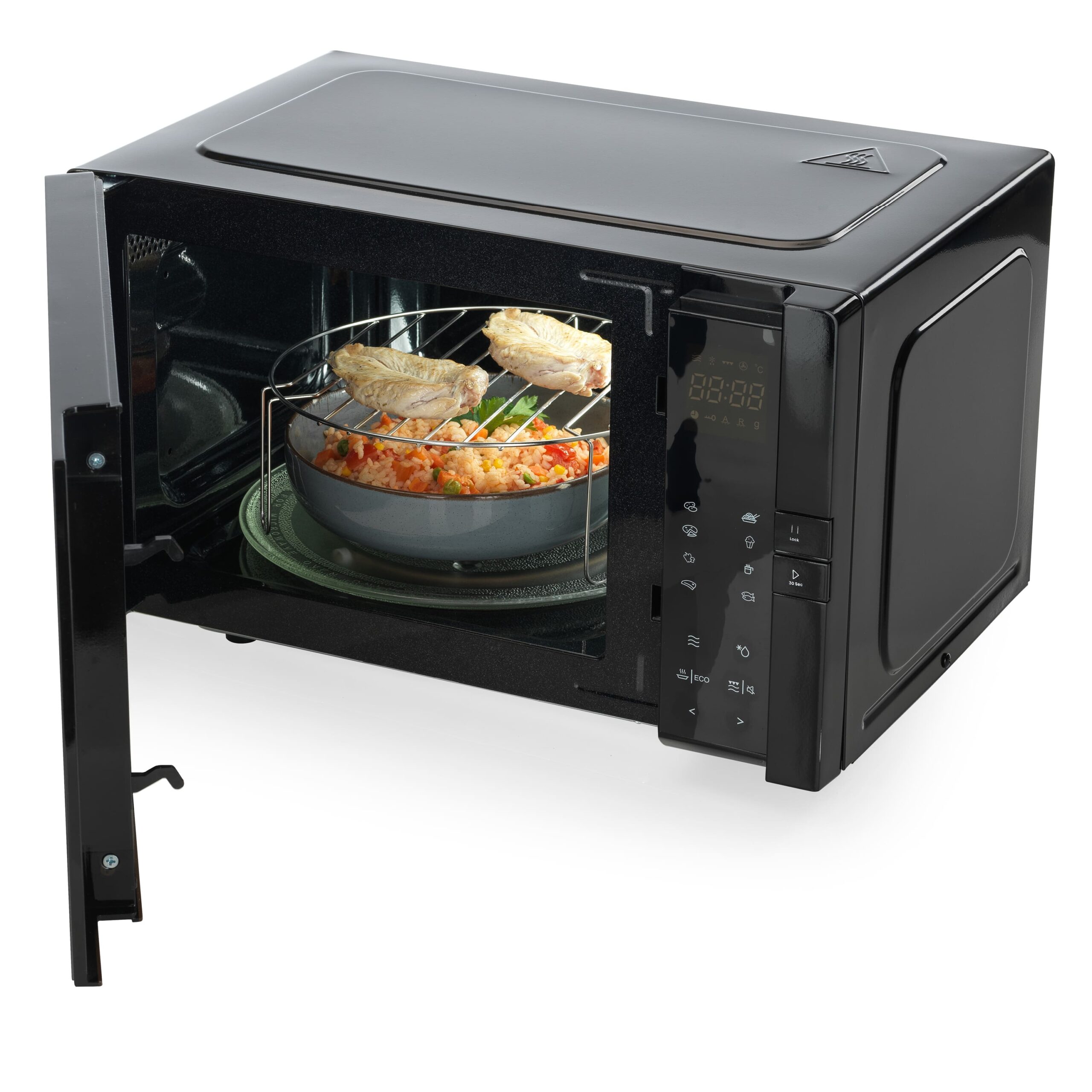 Hisense - H25MOBS4HGI – Microondas Con Grill, Capacidad 25L, Color Negro