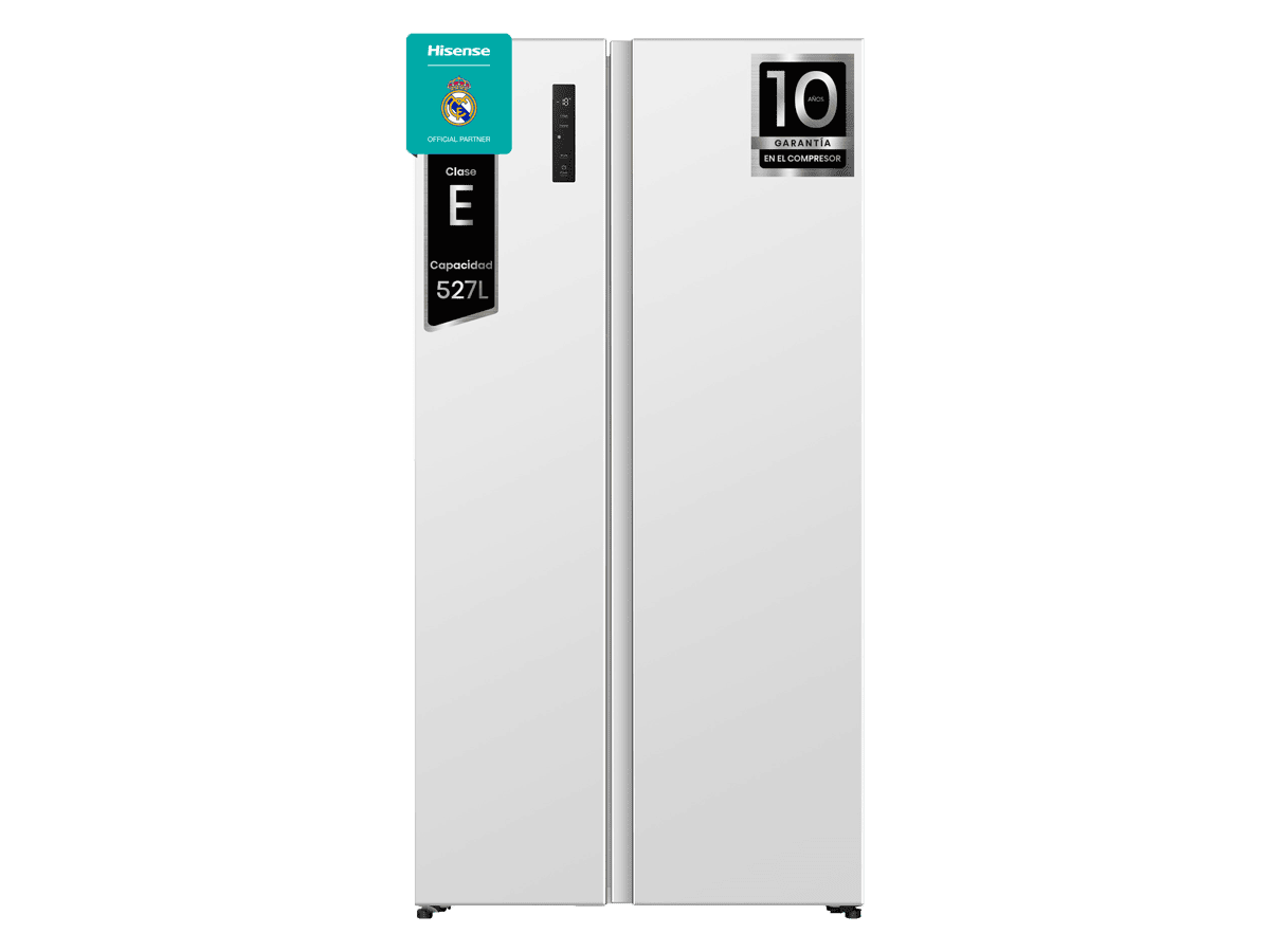 RS3P538NEWE - Frigorífico Americano Side By Side, Clase E, Capacidad 534L, Color Blanco