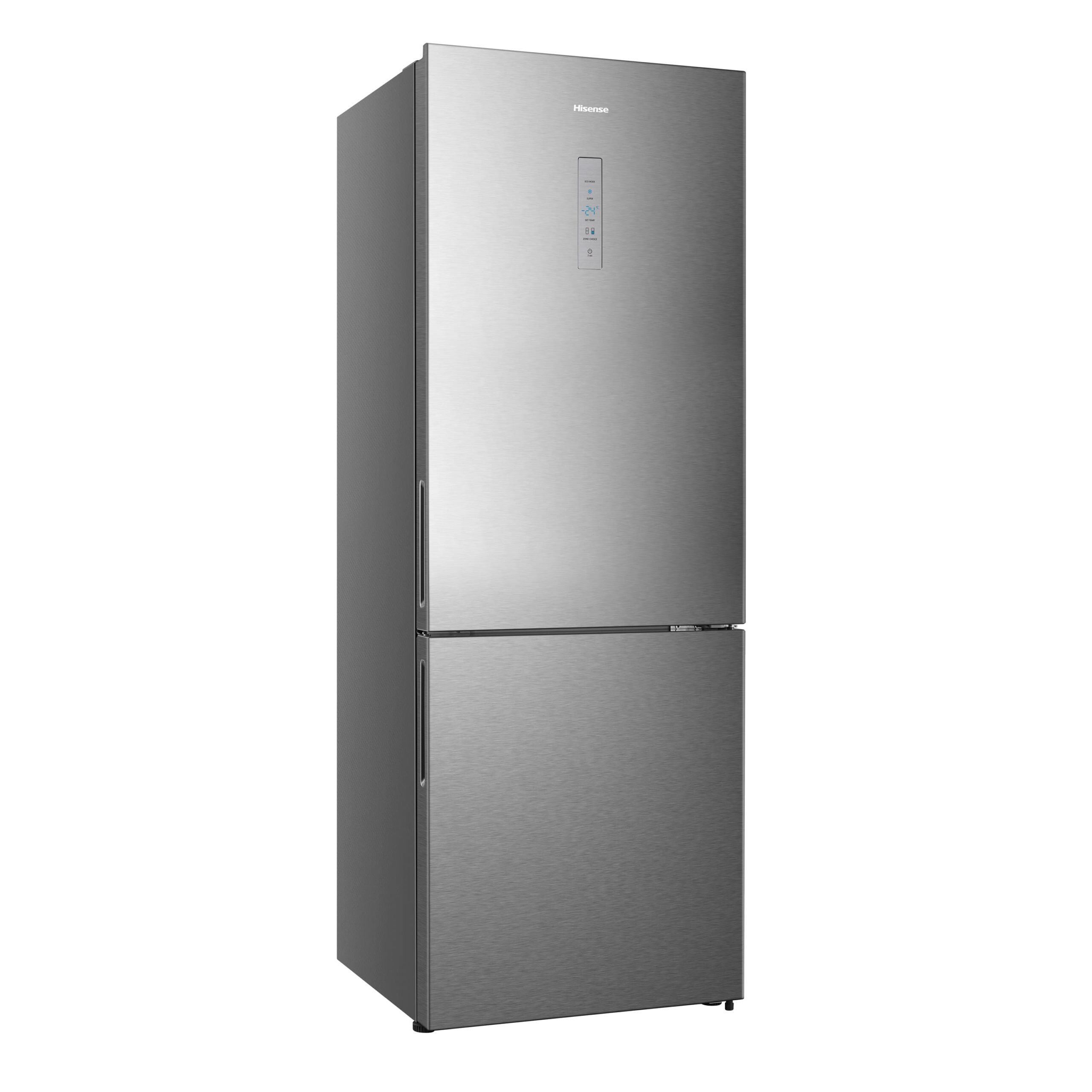 Hisense - RB645N4BIC – Frigorífico Combi 2 Puertas, Clase C, Capacidad 495L, Color Inox