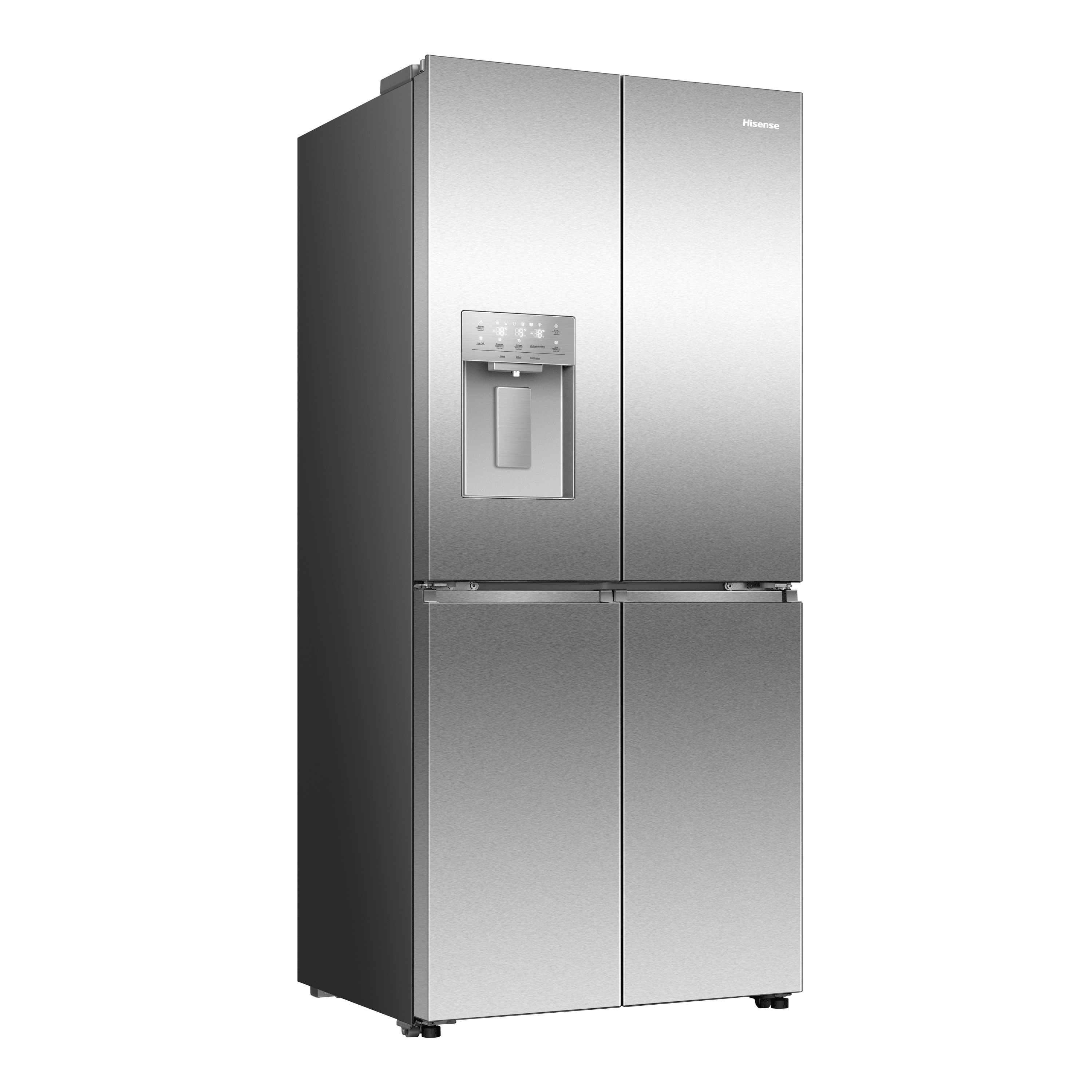 Hisense - RQ5P470SYID – Frigorífico Americano 4 Puertas, Clase D, Capacidad 483L, Color Inox