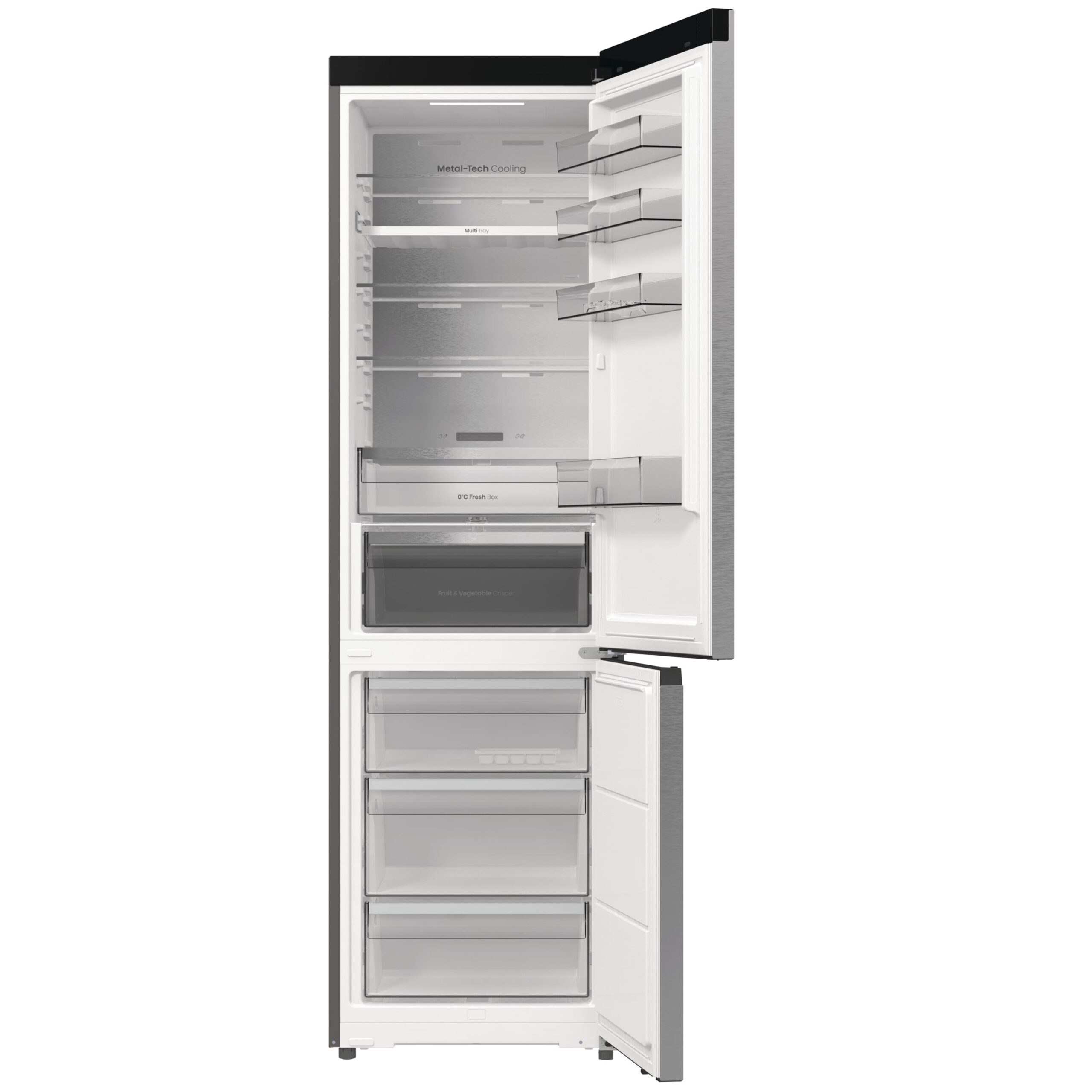 Hisense - RB5P410SACC – Frigorífico Combi 2 Puertas, Clase C, Capacidad 413L, Color inox