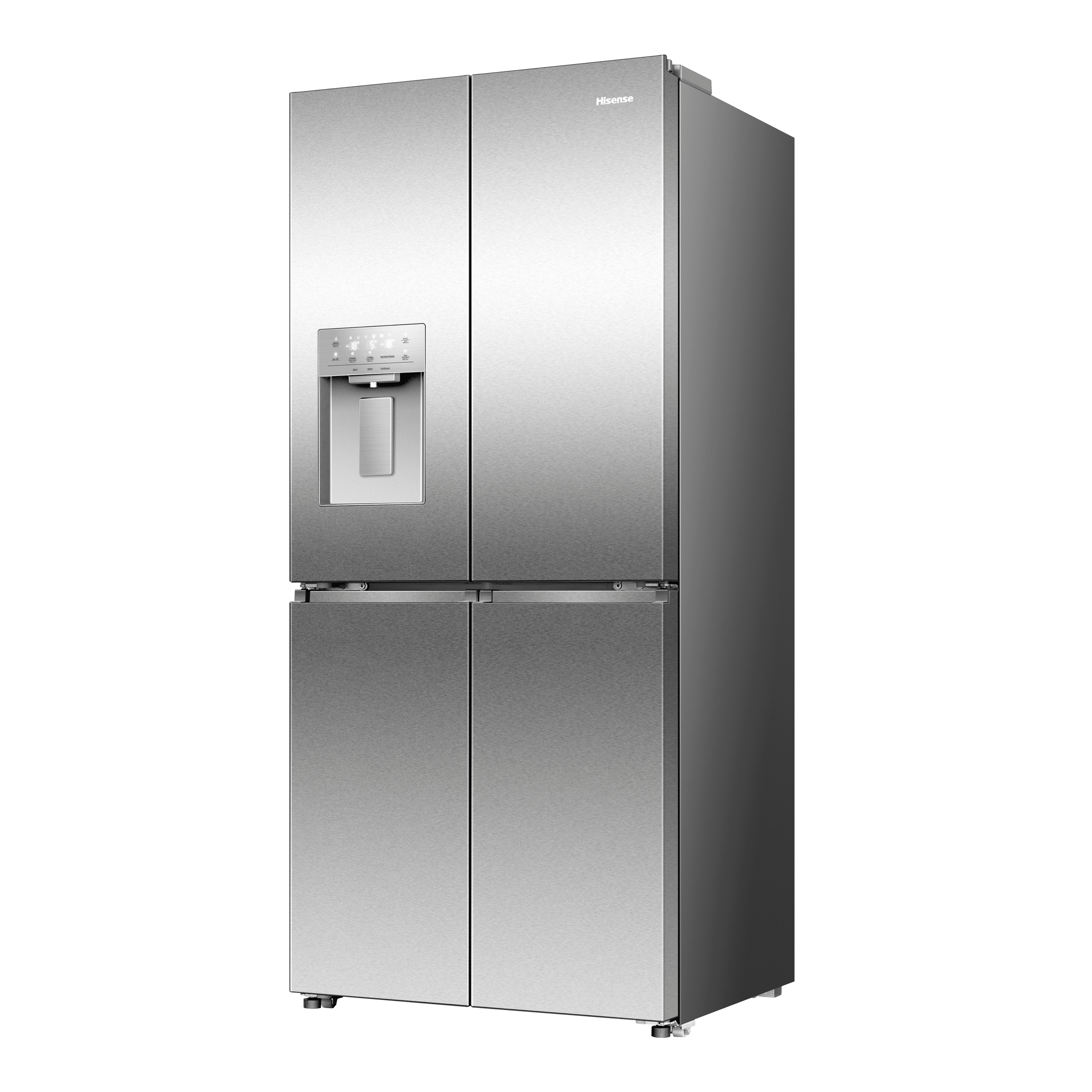 Hisense - RQ5P470SYID – Frigorífico Americano 4 Puertas, Clase D, Capacidad 483L, Color Inox