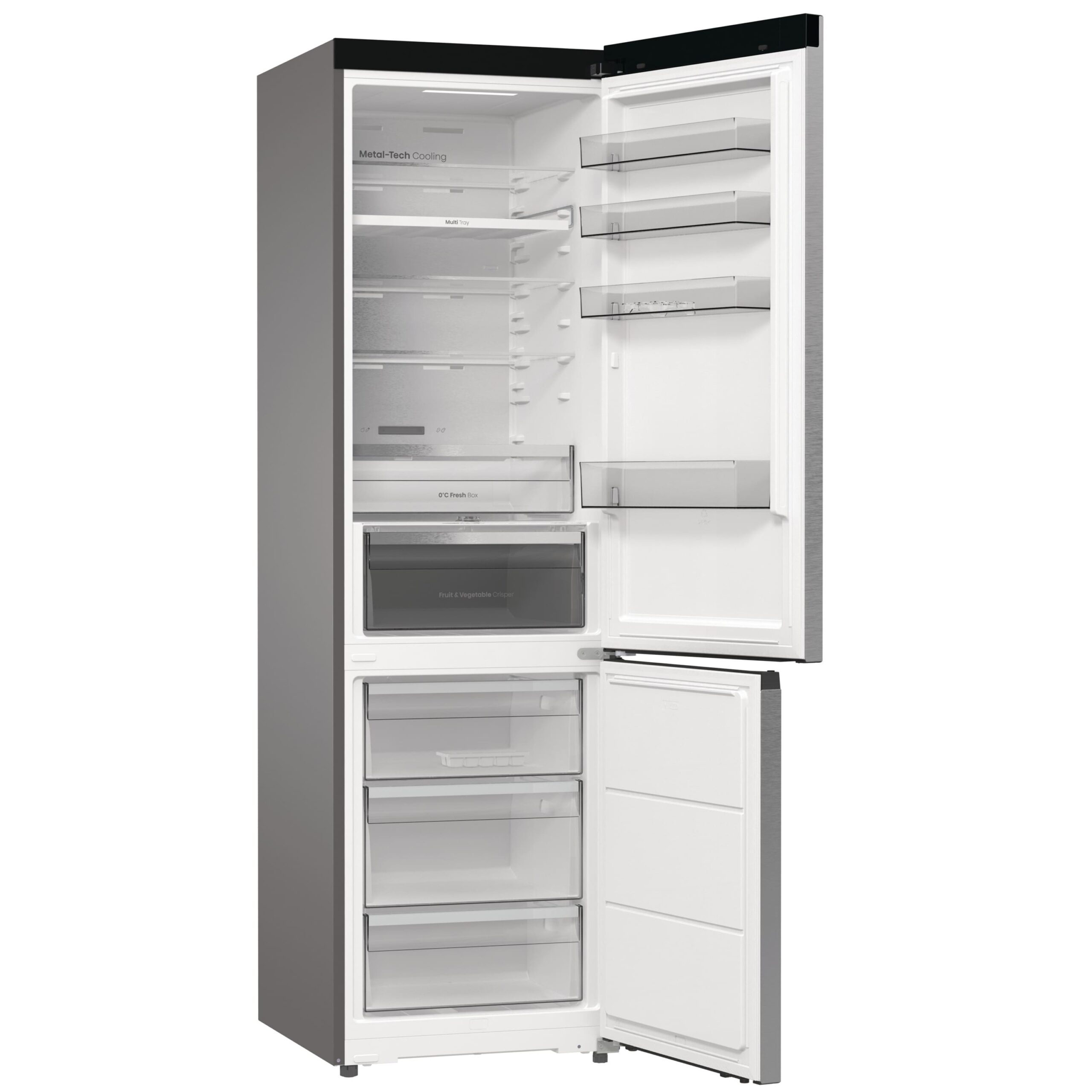 Hisense - RB5P410SACC – Frigorífico Combi 2 Puertas, Clase C, Capacidad 413L, Color inox