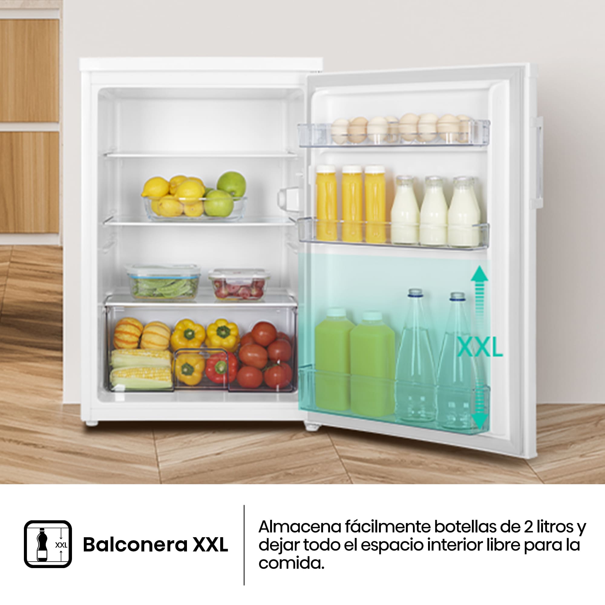 Hisense - RL170D4BWE – Frigorífico 1 Puerta De Libre Instalación, Clase E , Capacidad 133L, Color Blanco