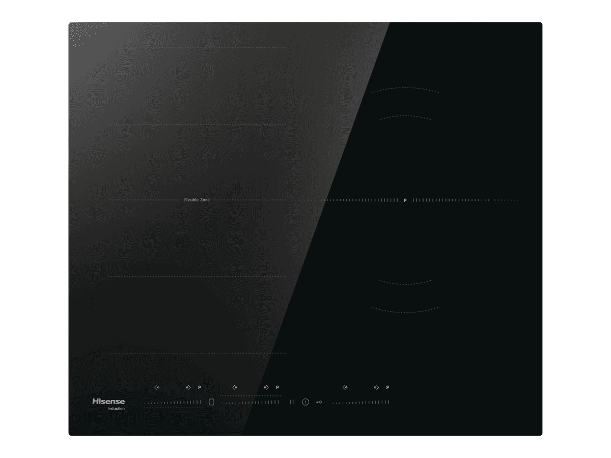 HI6352BSCE - Placa Induccion Flex, 3 Zonas, Capacidad 7400W, Color Negro