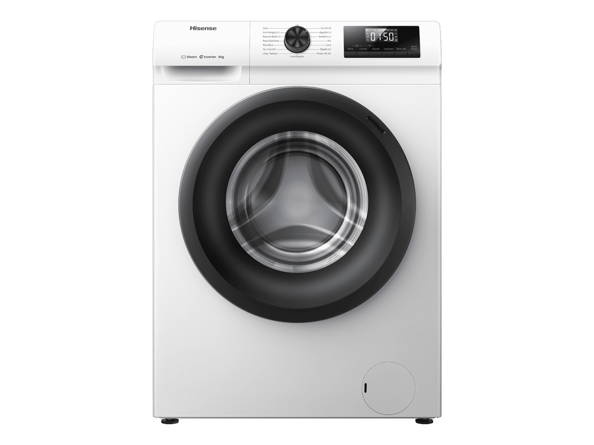 WF1Q8041BW - Lavadora De Libre Instalación, Clase A, Capacidad 8 Kg , 1400 rpm, Color Blanco