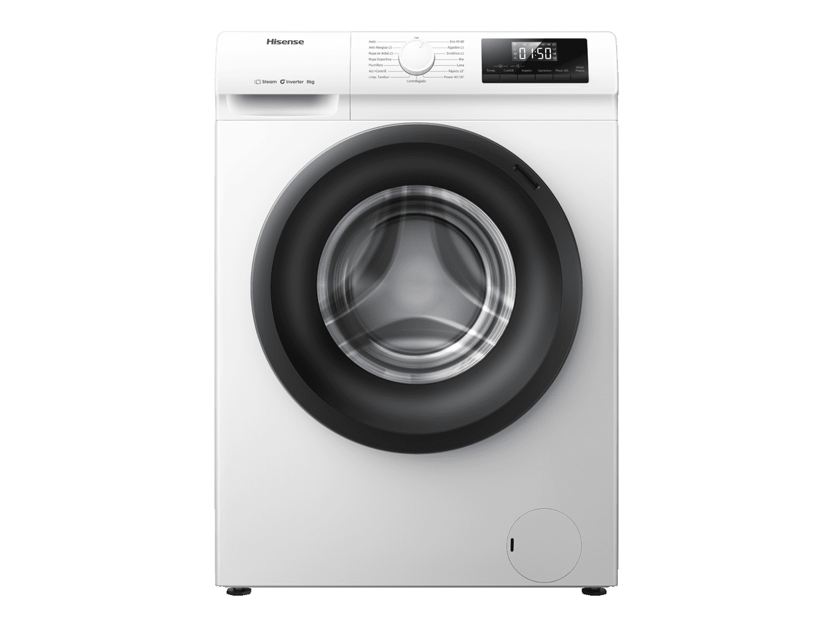 WF1Q8041BW1 - Lavadora De Libre Instalación, Clase A, Capacidad 8 Kg , 1400 rpm, Color Blanco