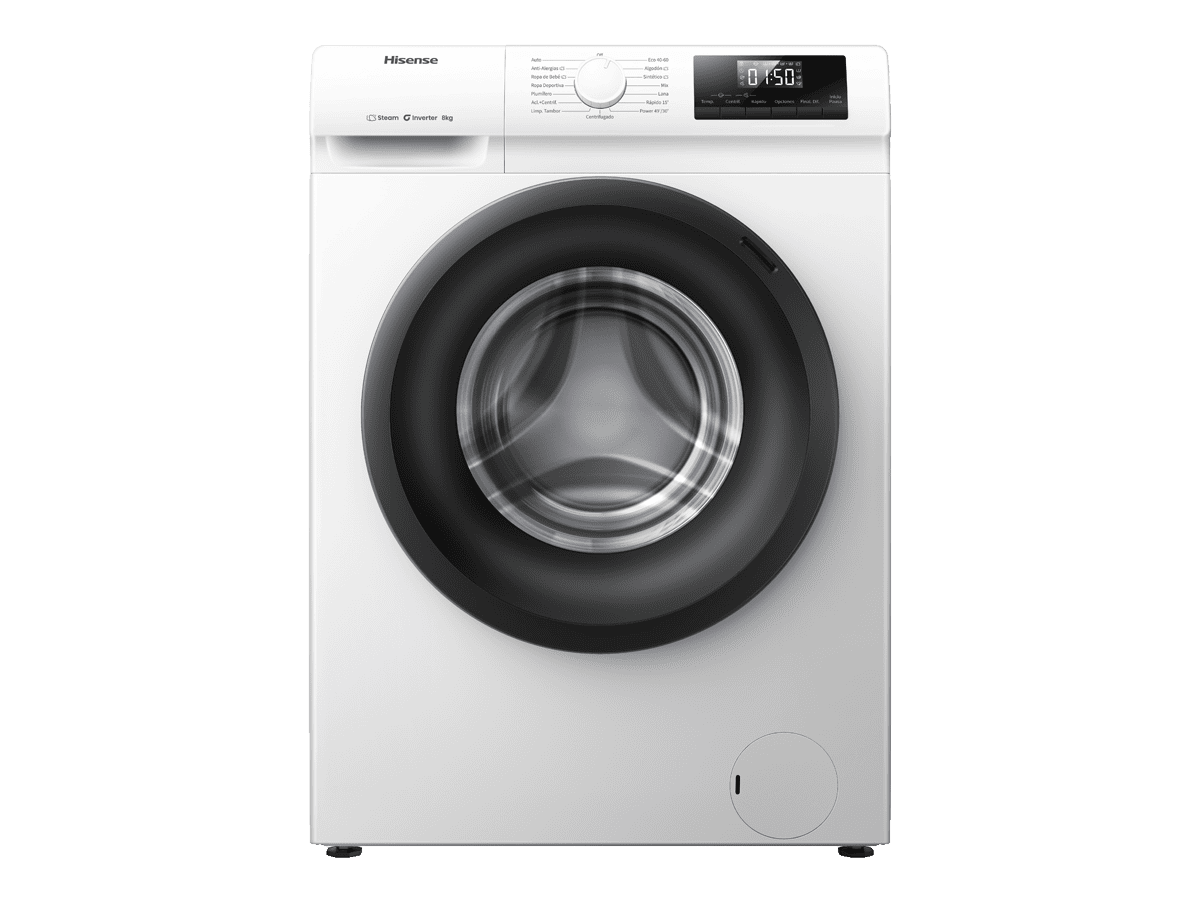 WF1Q8041BW2 - Lavadora De Libre Instalación, Clase A, Capacidad 8 Kg , 1400 rpm, Color Blanco