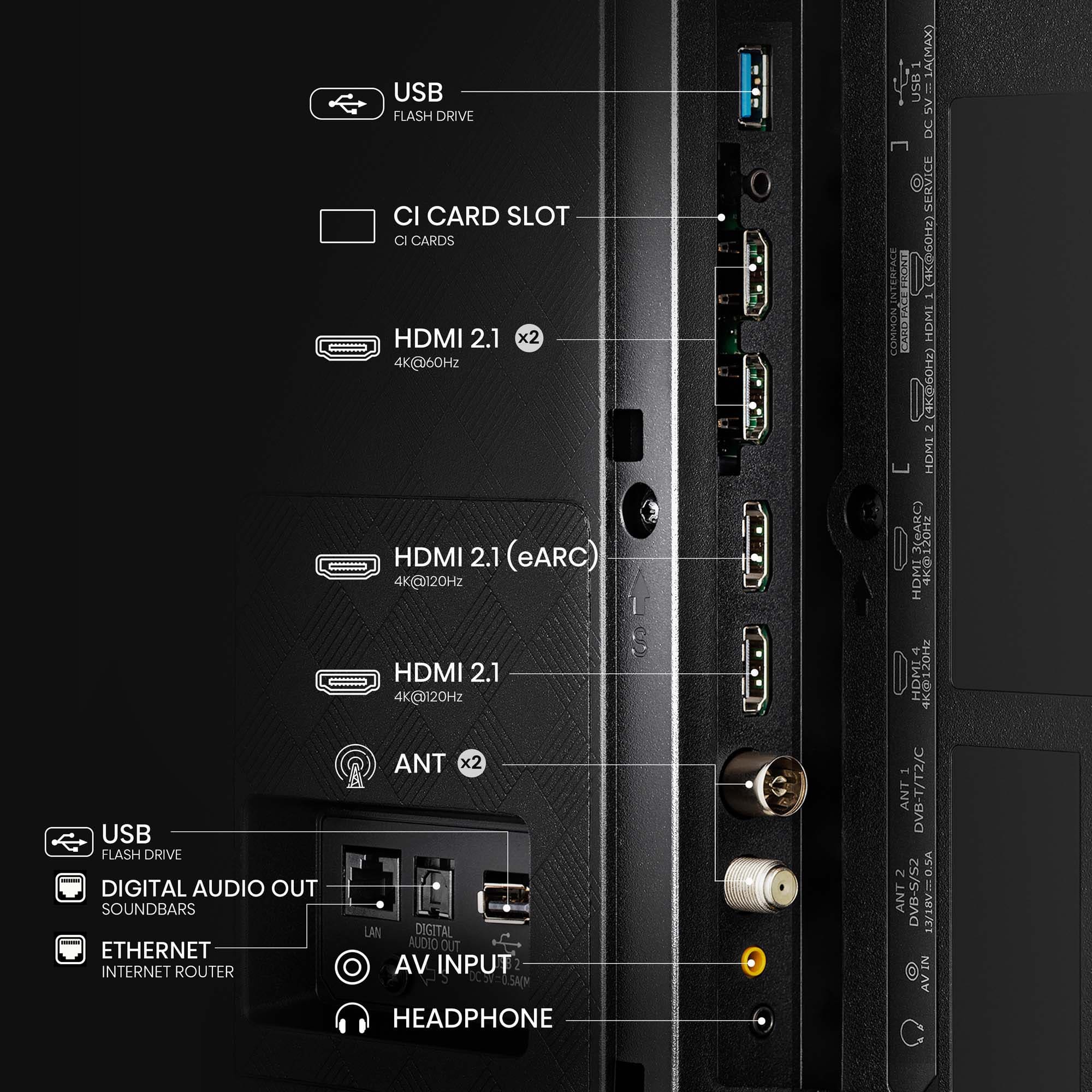 Hisense - OLED TV 55A85N, Negros infinitos, 120 Hz, Solución HDR total