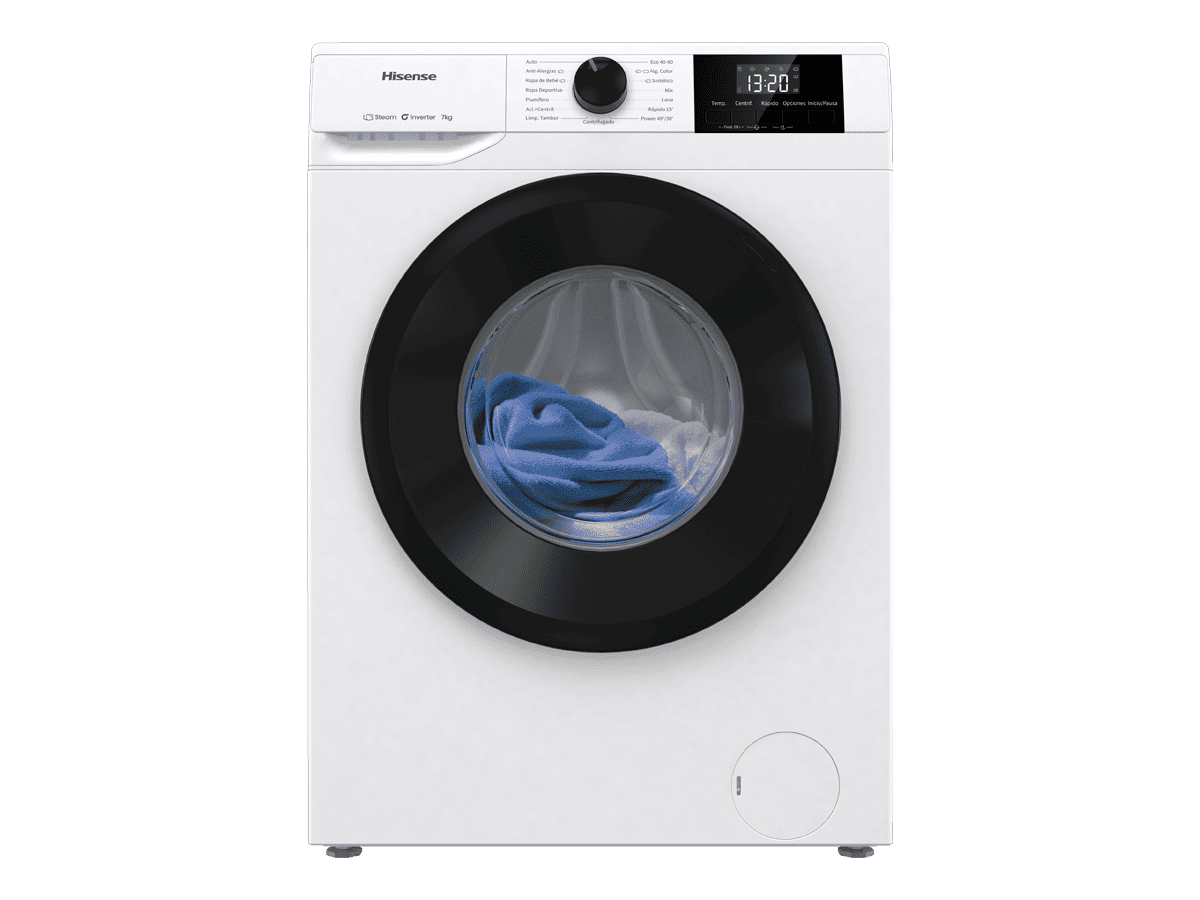 WF1G7021BW - Lavadora De Libre Instalación, Clase B, Capacidad 7 Kg, 1200 rpm, Color Blanco