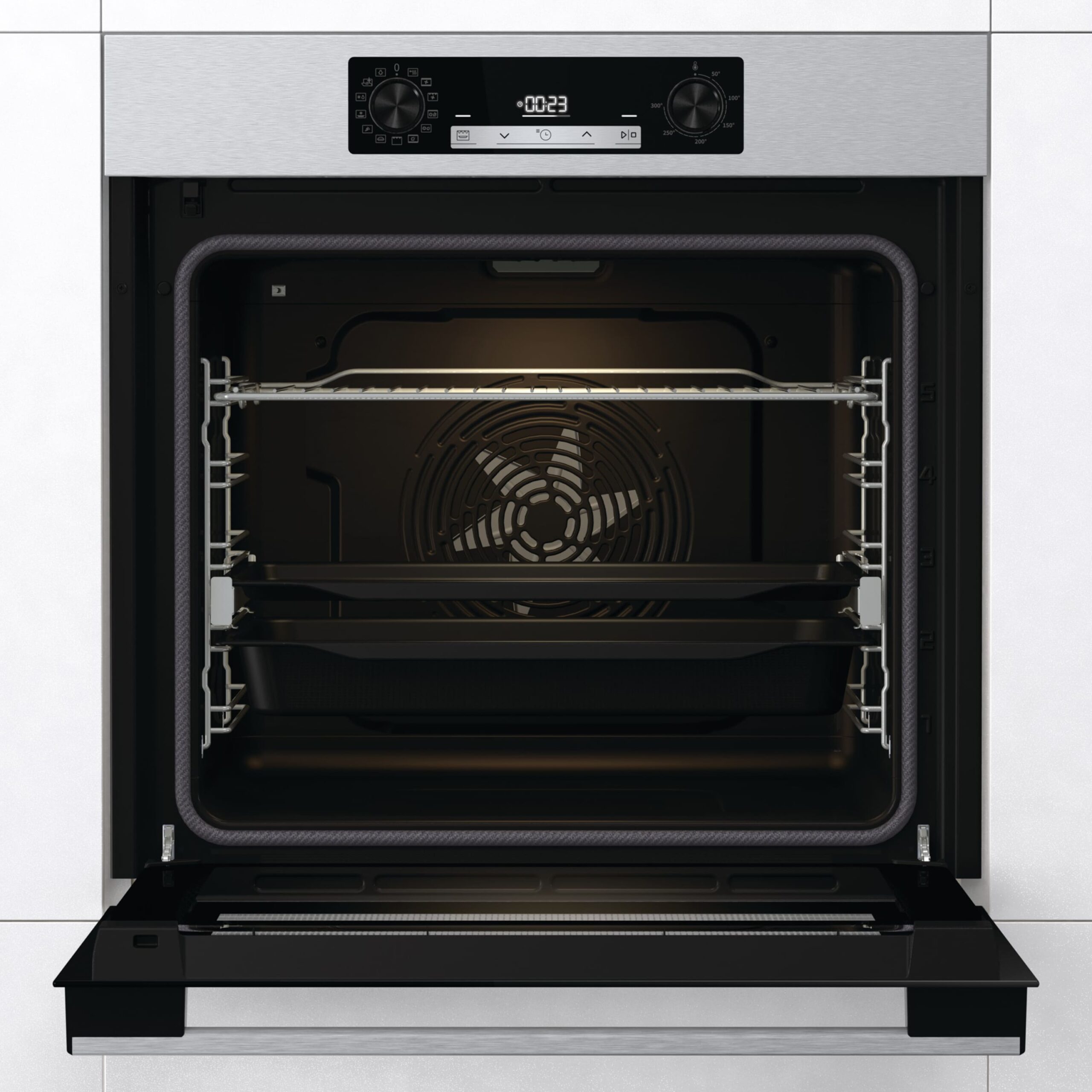 Hisense - BSA65226AX – Horno Hidrolítico, Cocción Vapor Añadido, Clase A, 77L, Gris Inox