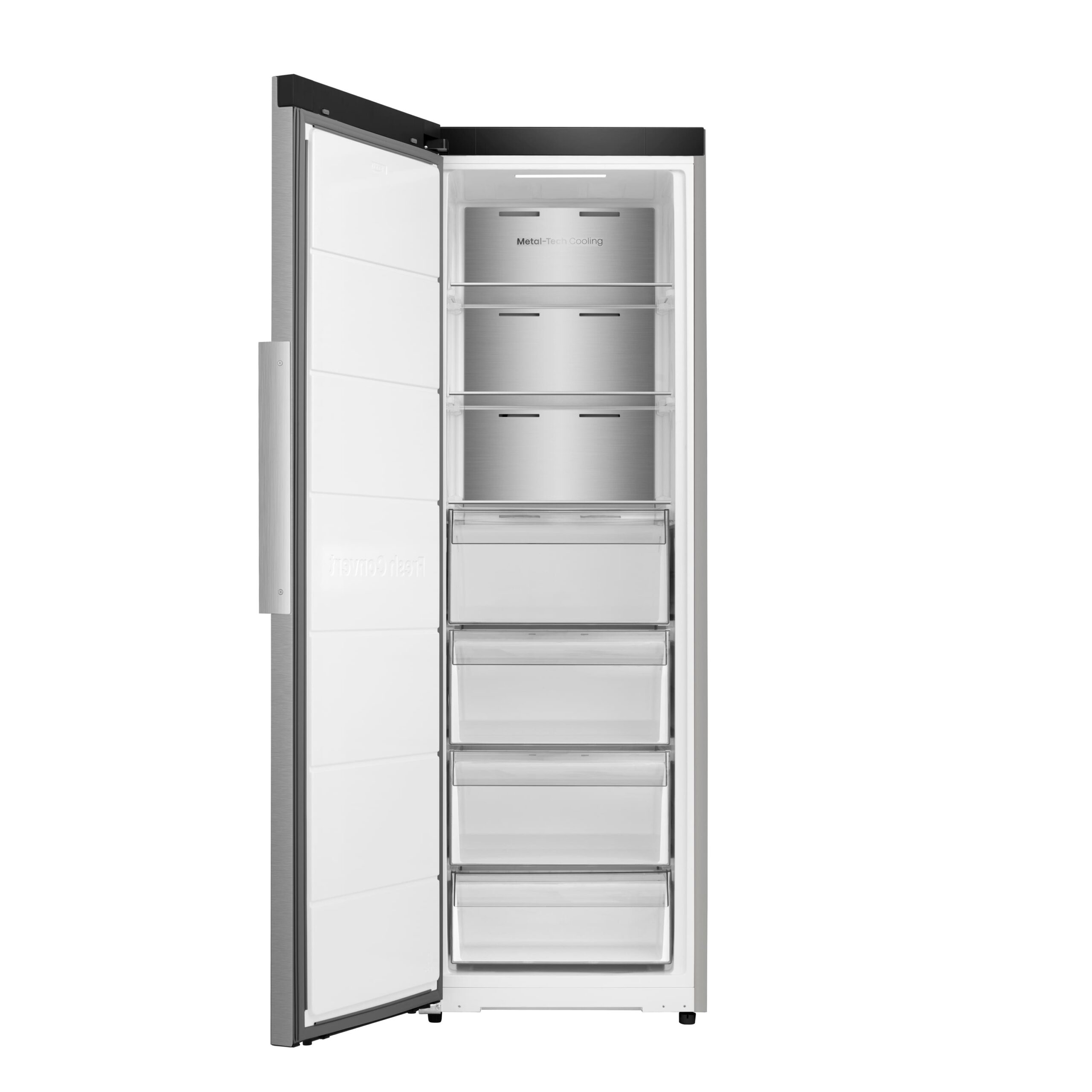 Hisense - FT3K310SAIE – Congelador 1 Puerta De Libre Instalación Kitchen Fit, Clase E, Capacidad 312L, Color Inox