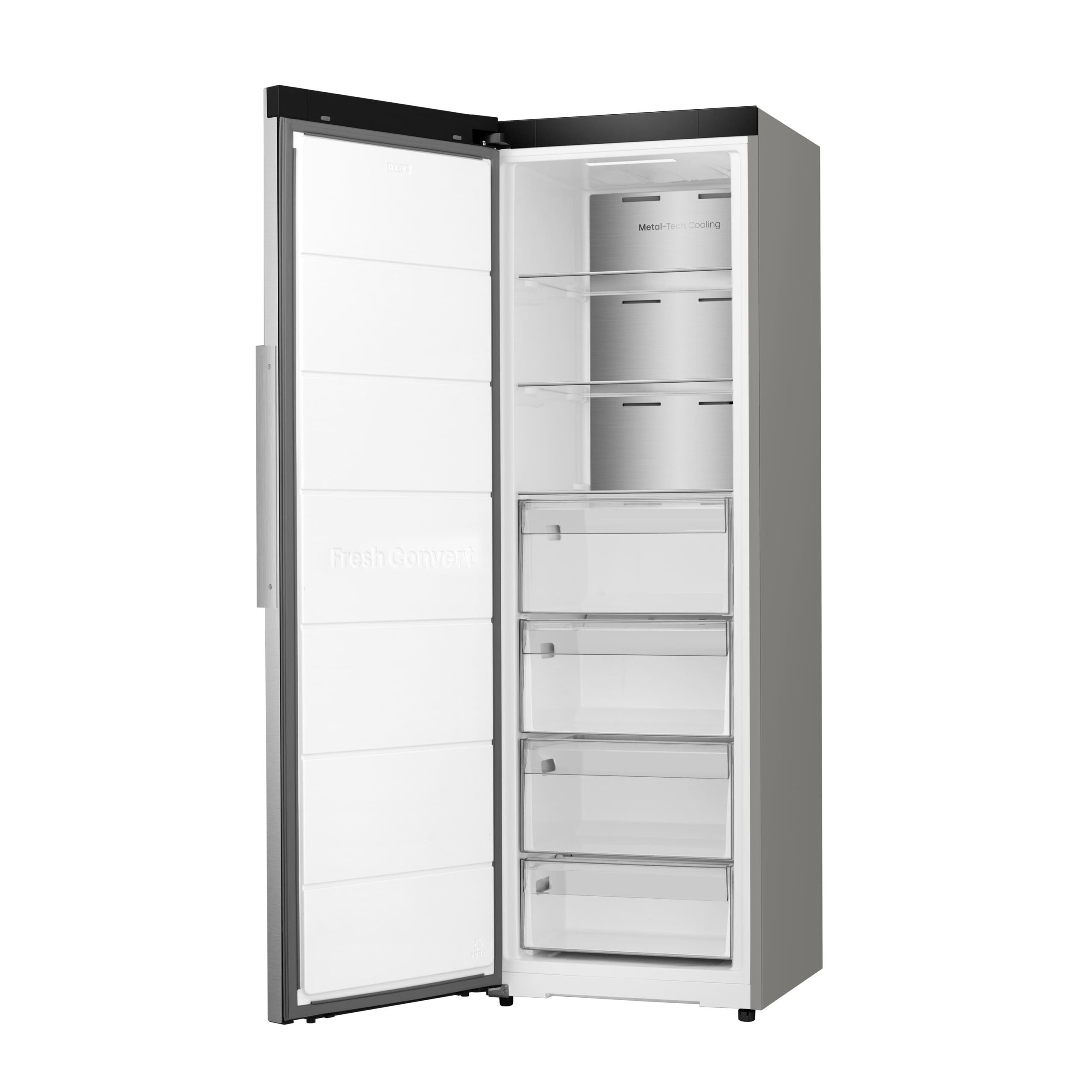 Hisense - FT3K310SAIE – Congelador 1 Puerta De Libre Instalación Kitchen Fit, Clase E, Capacidad 312L, Color Inox