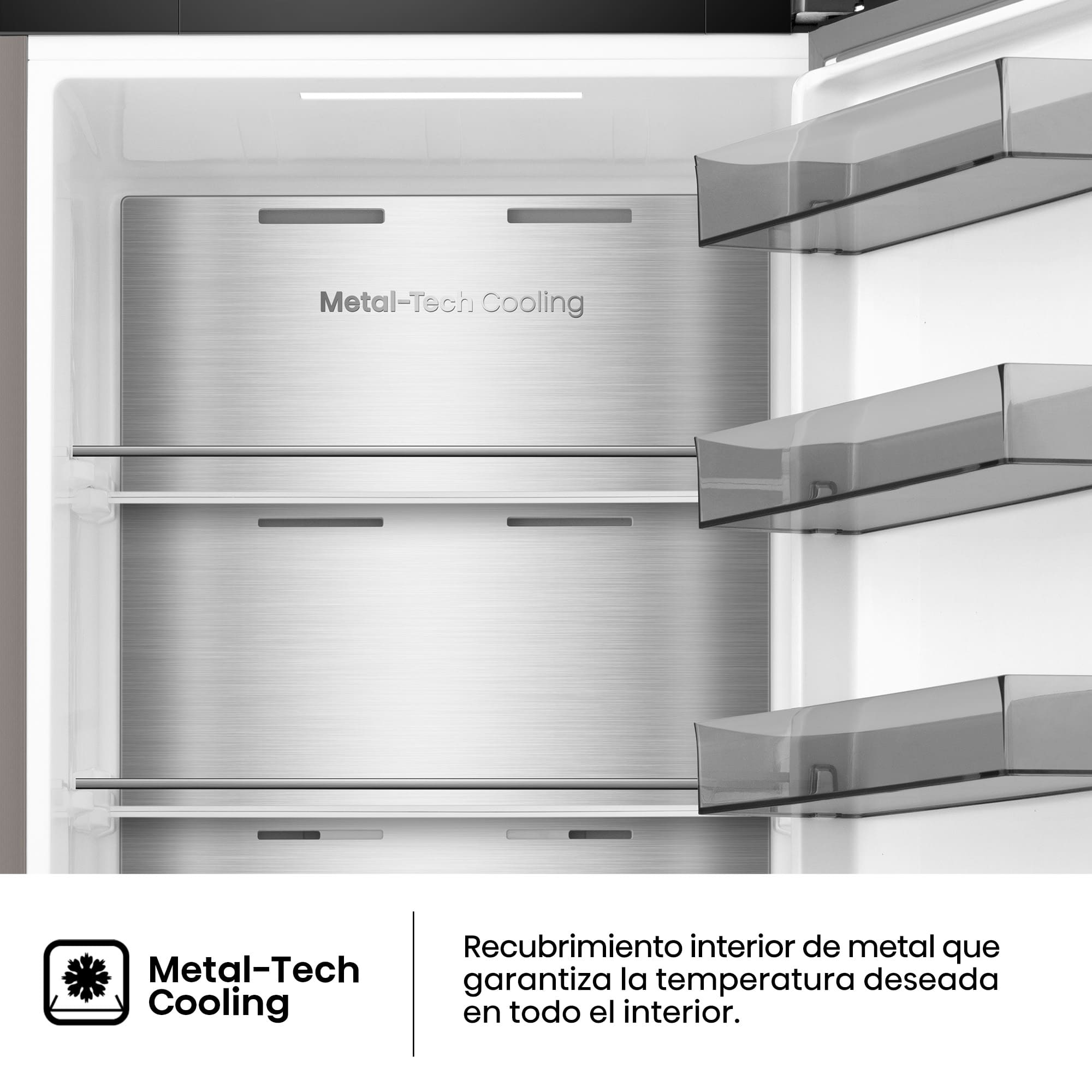 Hisense - RL3K370SAIE – Frigorífico 1 Puerta De Libre Instalación Kitchen Fit, Clase E, Capacidad 372L, Color Inox