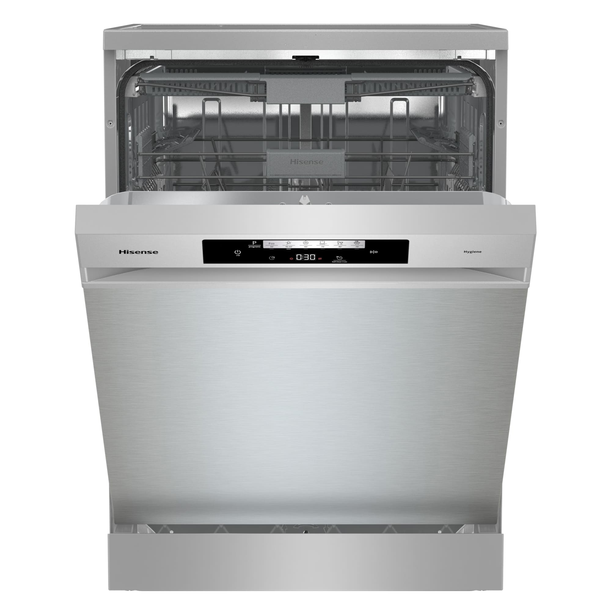 Hisense - HS643C90X – Lavavajillas 60Cm de Libre Instalación, Clase C, Capacidad 16 servicios, Color Inox