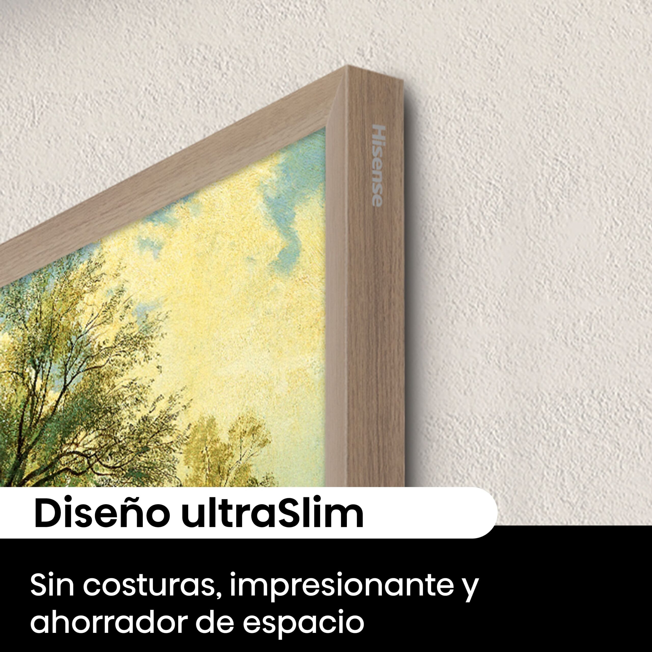 Hisense - Canvas TV 55S7NQ Modo Arte, Pantalla Hi-Mate Display