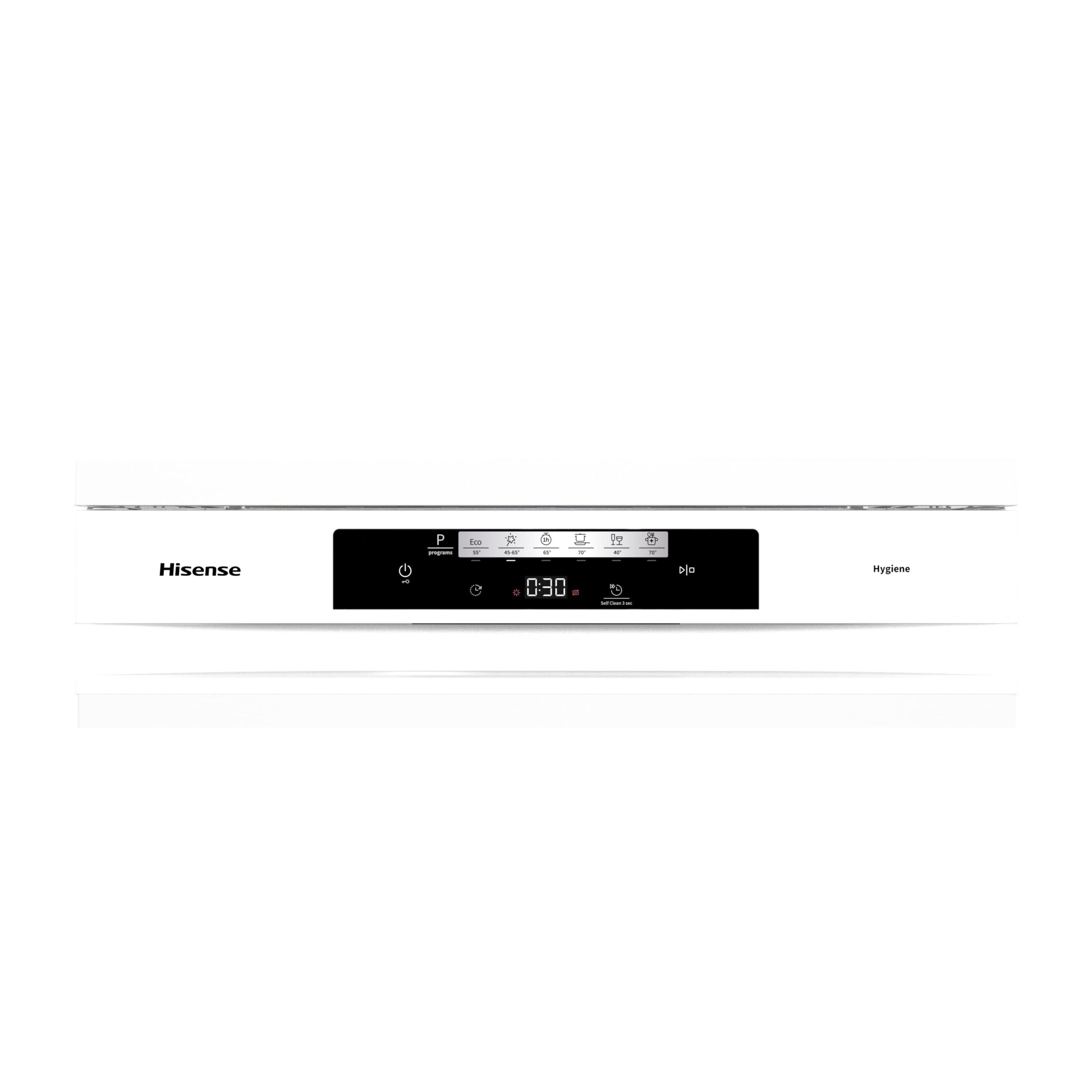 Hisense - HS643C90W – Lavavajillas 60Cm de Libre Instalación, Clase C , Capacidad 16 servicios, Color Blanco