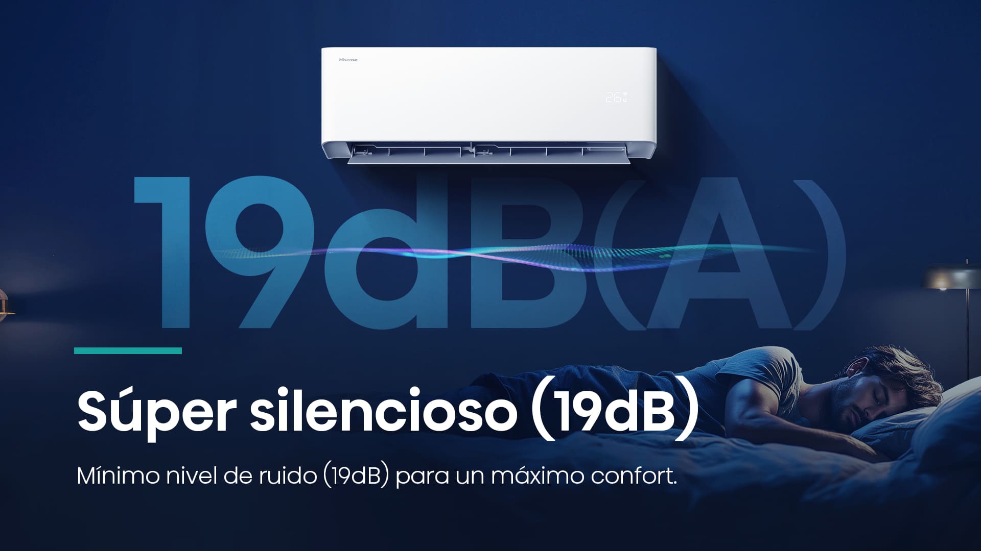 Súper silencioso (19dB)