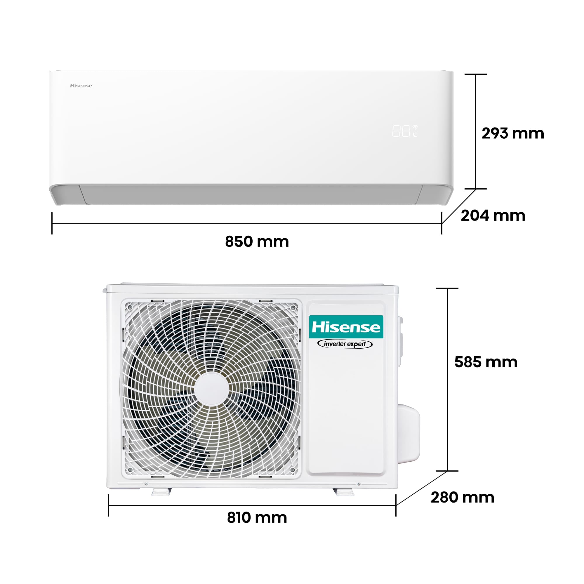 Hisense - Aire acondicionado Uni Pure HB35XU0A