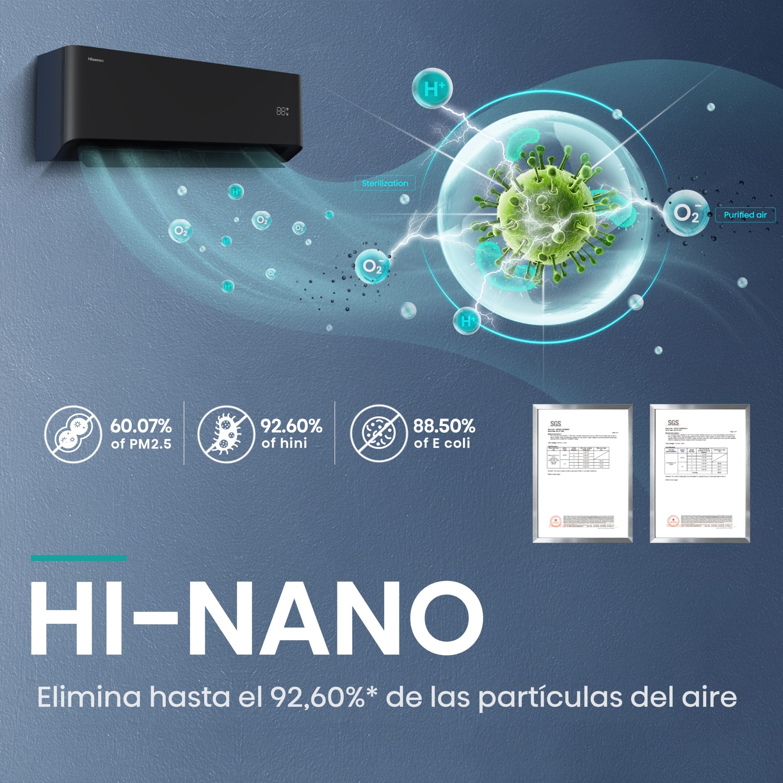 Hisense - Aire acondicionado Uni Pure HB70KW0B